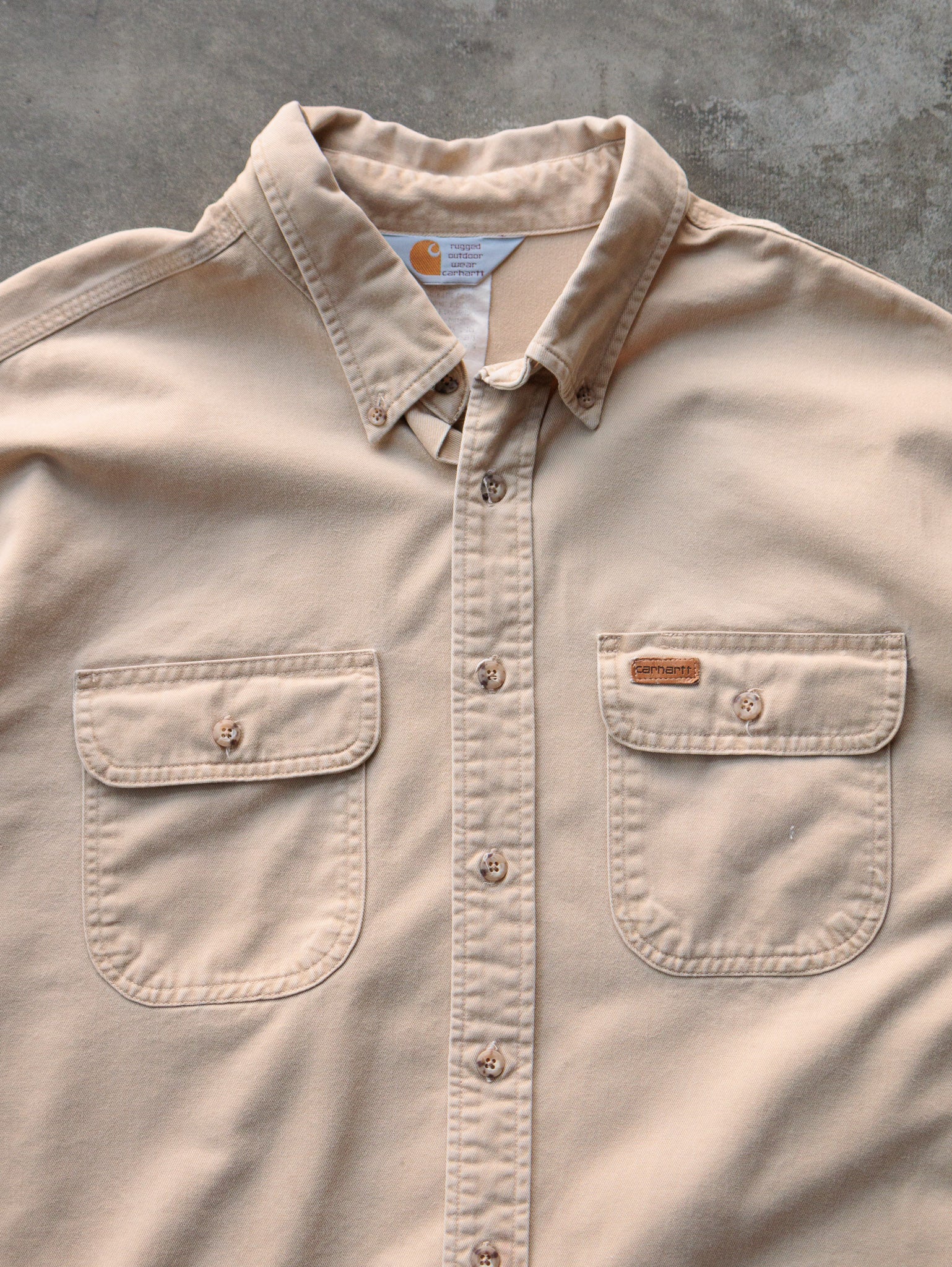 Vintage 90s Tan Carhartt Shirt (2XL)