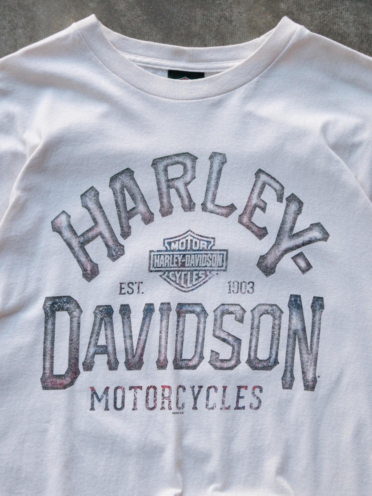 White Harley-Davidson Sioux Falls South Dakota Tee (XL)