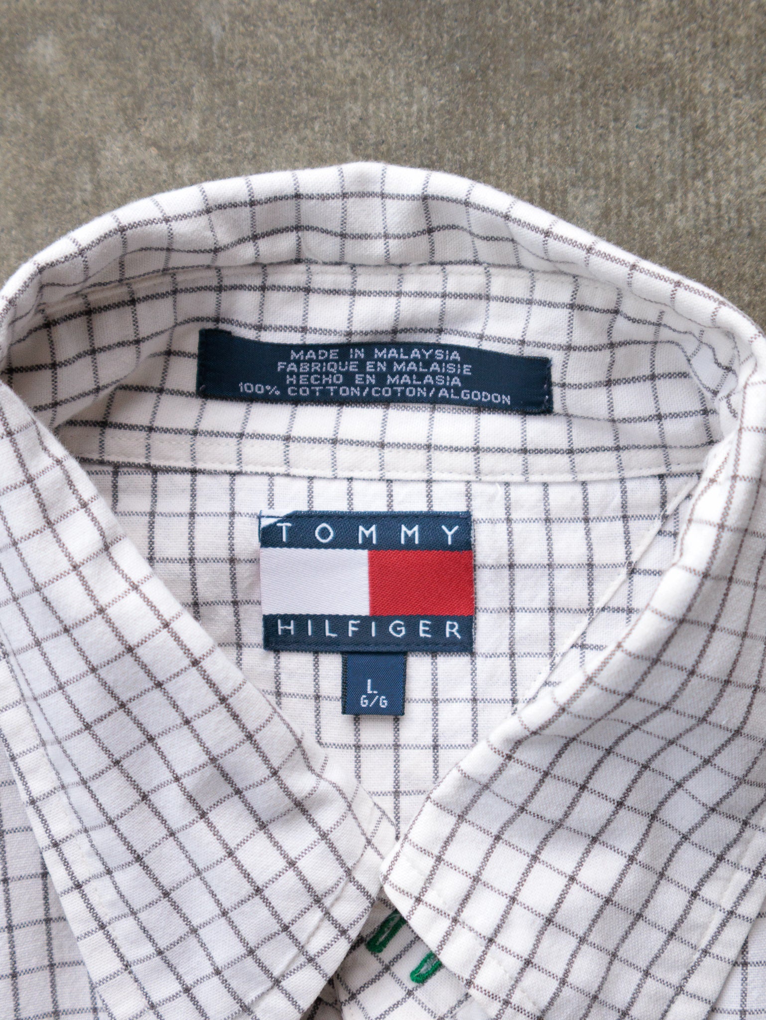 Vintage 90s Check Tommy Hilfiger Shirt (L)