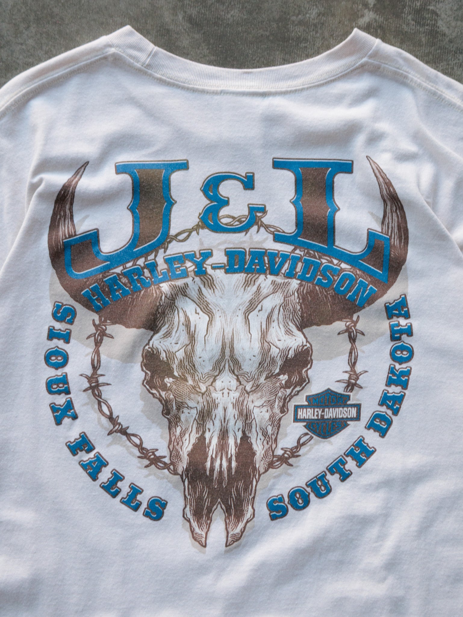 White Harley-Davidson Sioux Falls South Dakota Tee (XL)