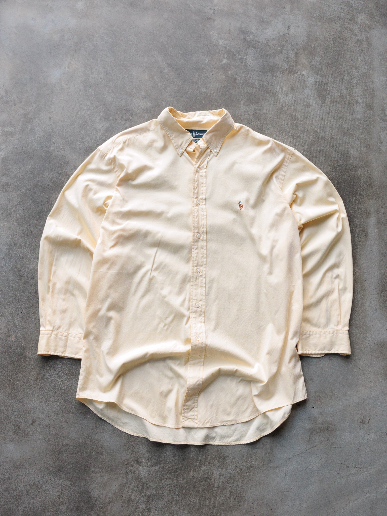 Vintage 90s Yellow Ralph Lauren Shirt (L)