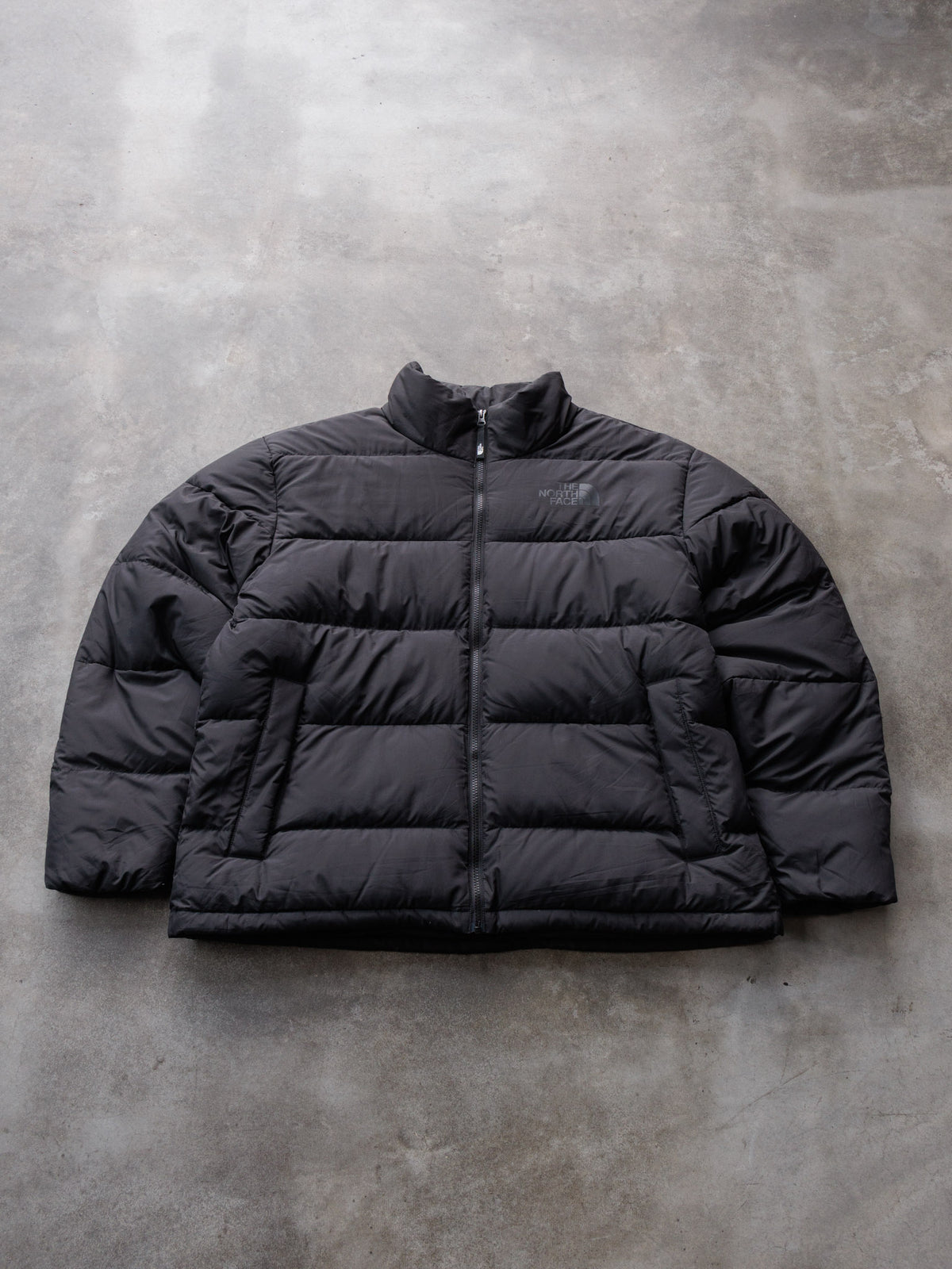 Vintage Black The North Face Nuptse Puffer Jacket (XL)