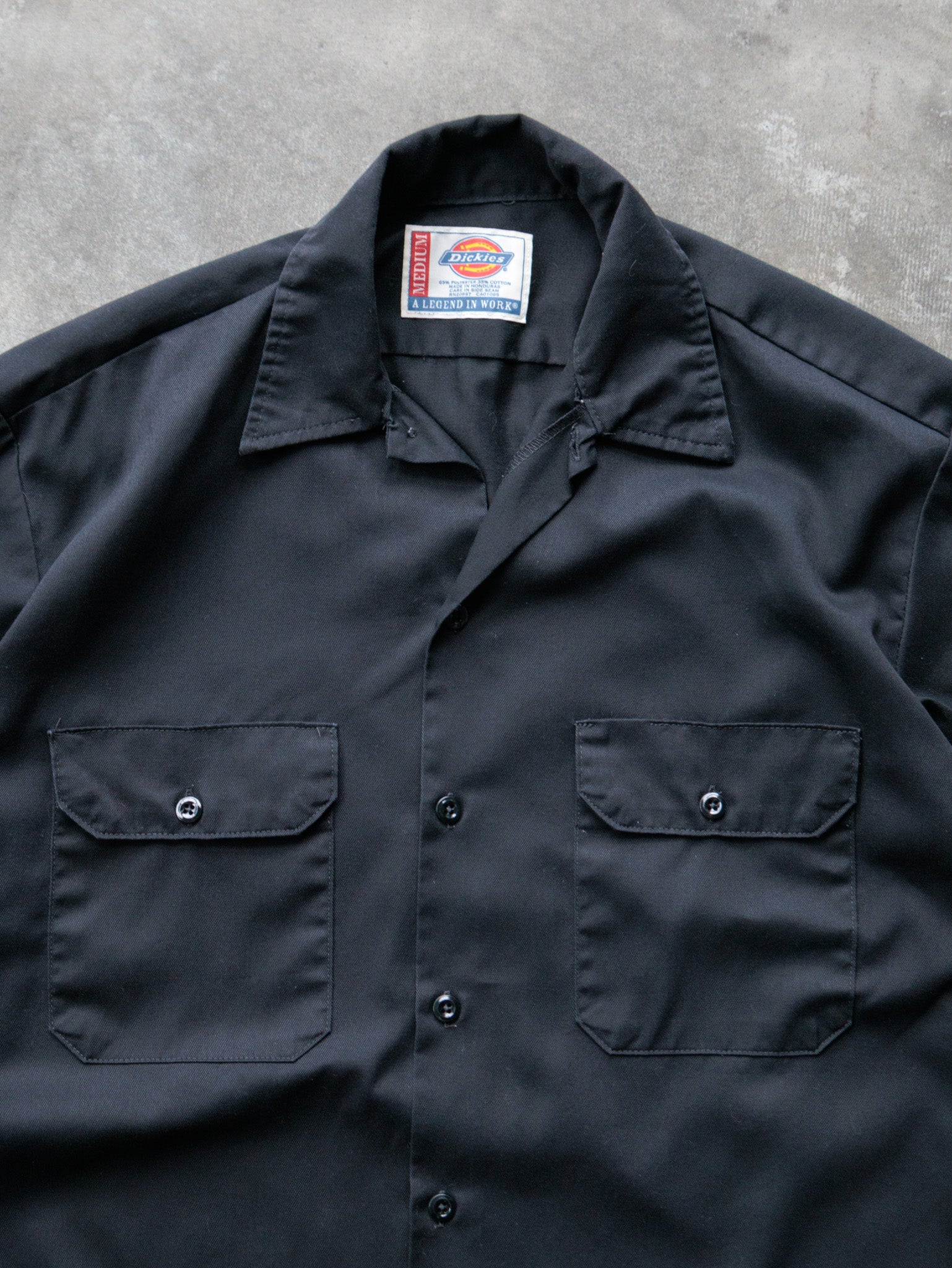 Vintage 00s Black Dickies Work Shirt (M)