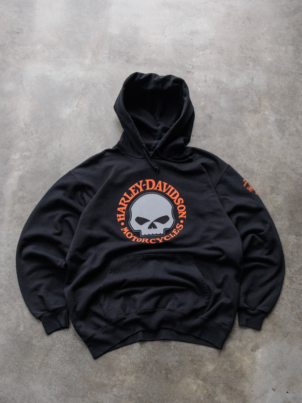 Vintage 00s Black Harley-Davidson Renton Washington Hoodie (M)