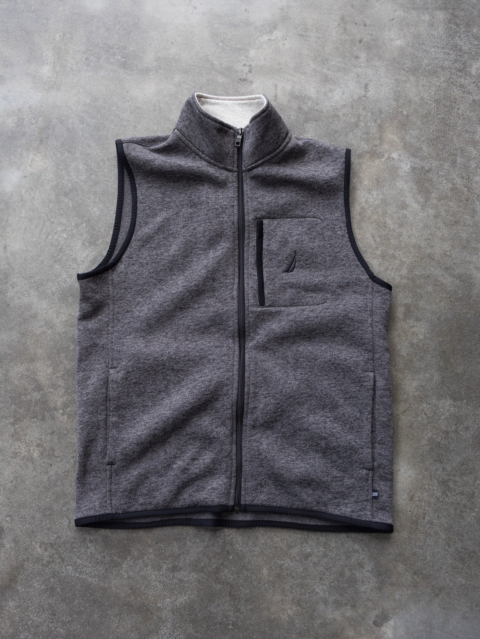 Vintage Grey Marle Nautica Vest (M)