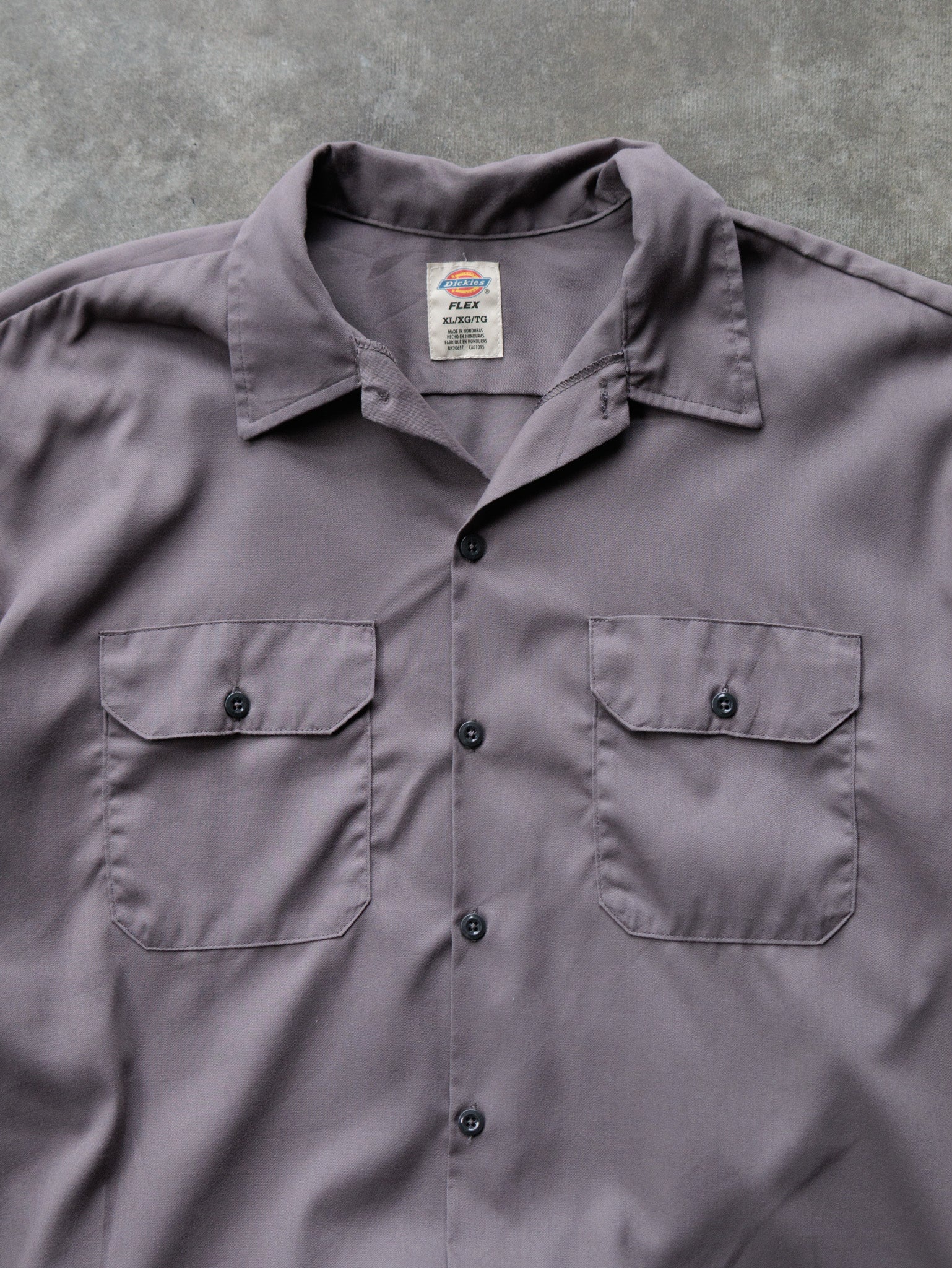 Vintage Taupe Dickies Work Shirt (XL)