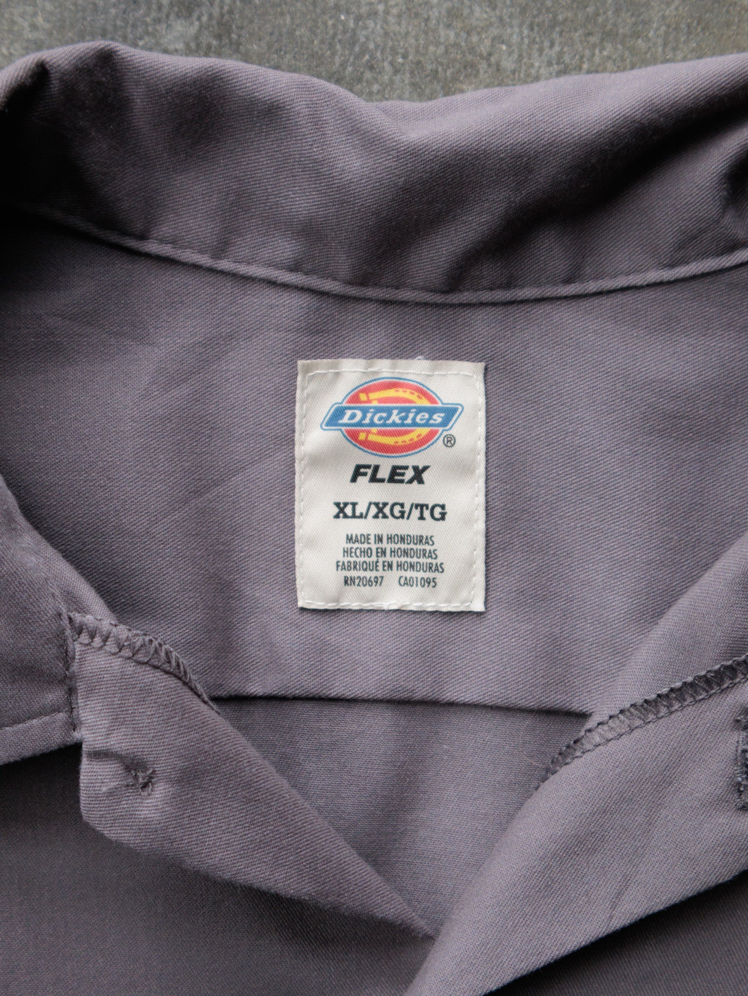 Vintage Taupe Dickies Work Shirt (XL)