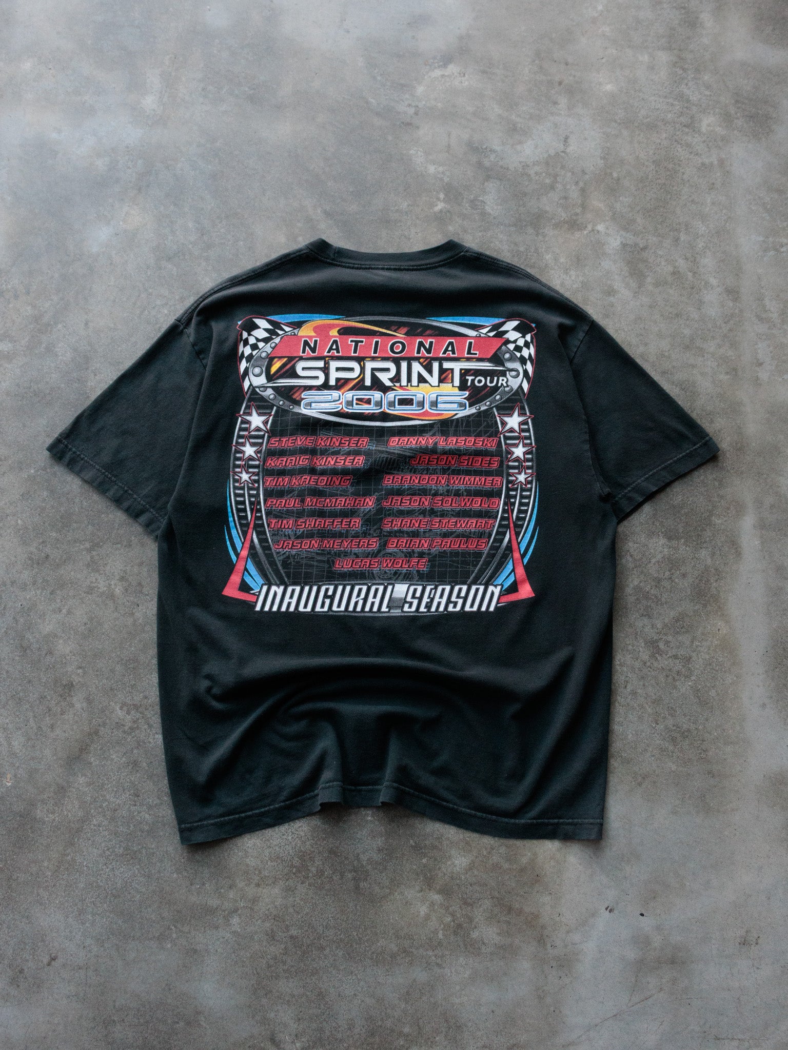 Vintage 2006 Black National Sprint Tour Racing Tee (XL)