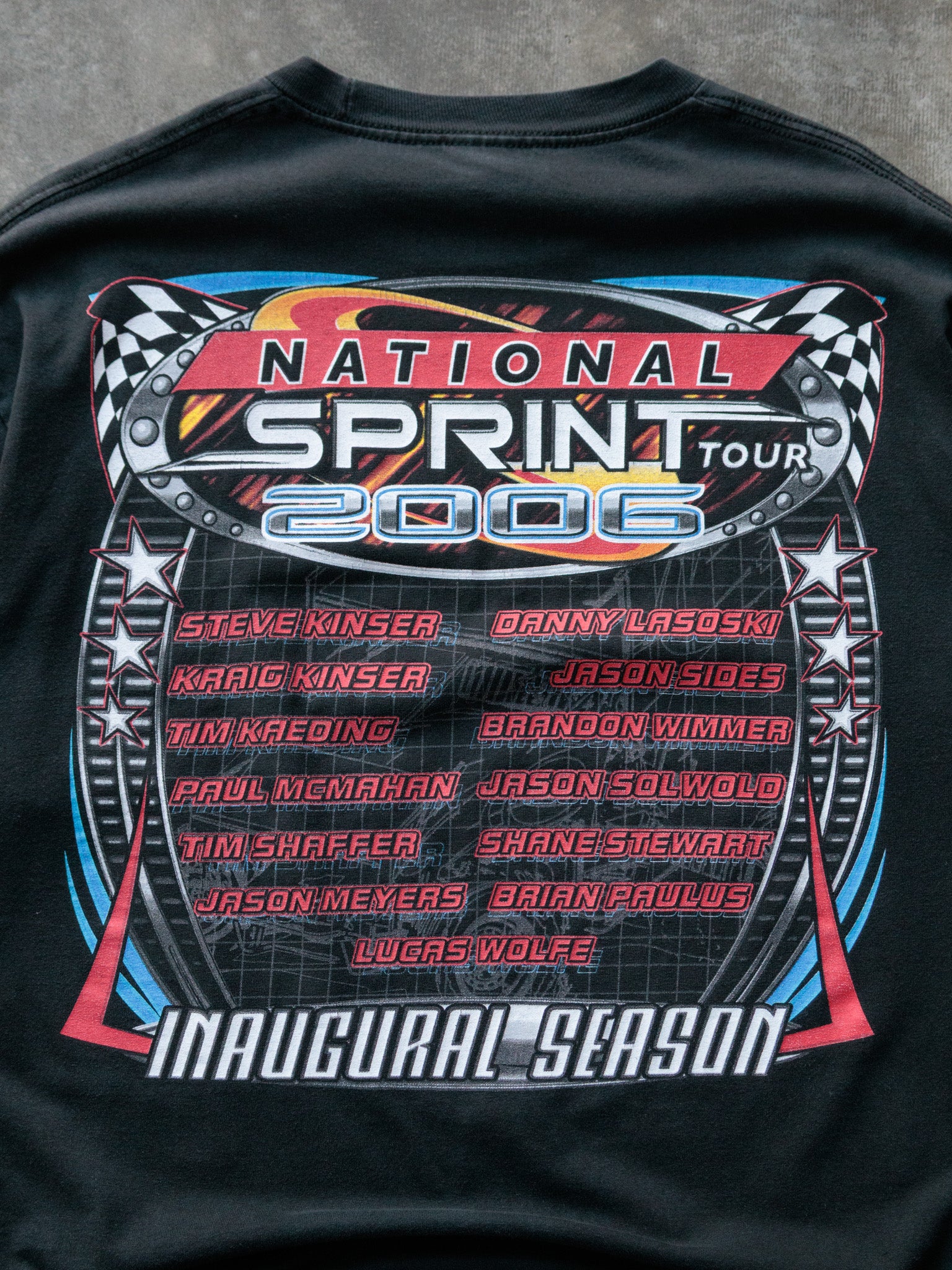 Vintage 2006 Black National Sprint Tour Racing Tee (XL)