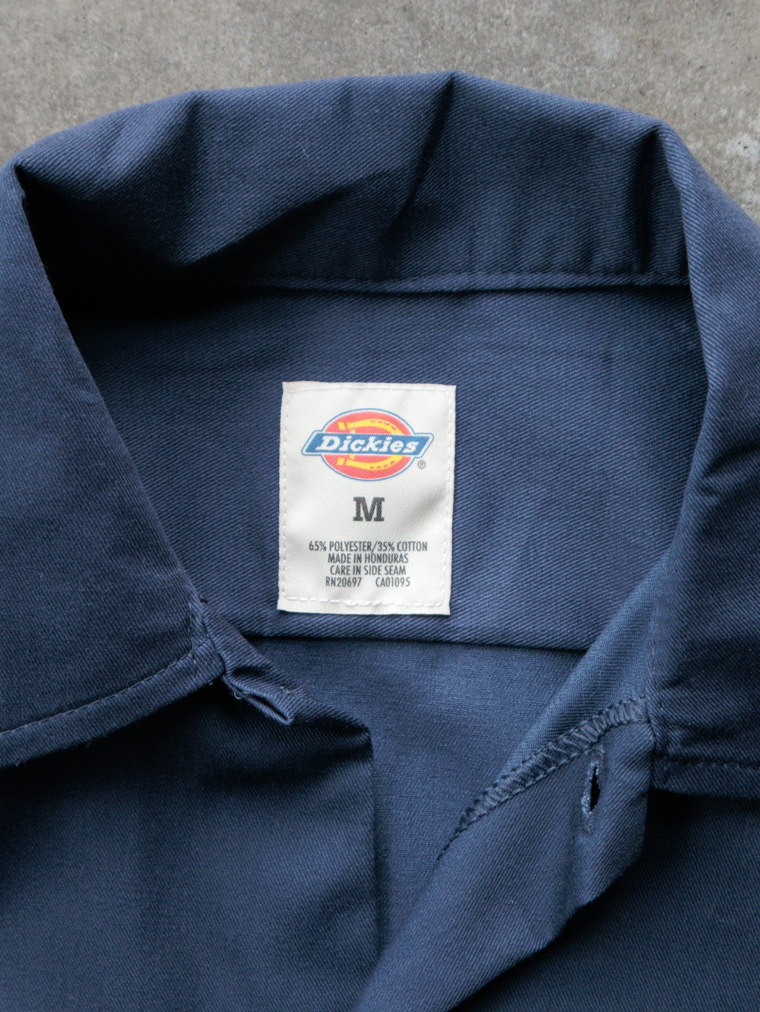 Vintage 00s Navy Dickies Work Shirt (M)