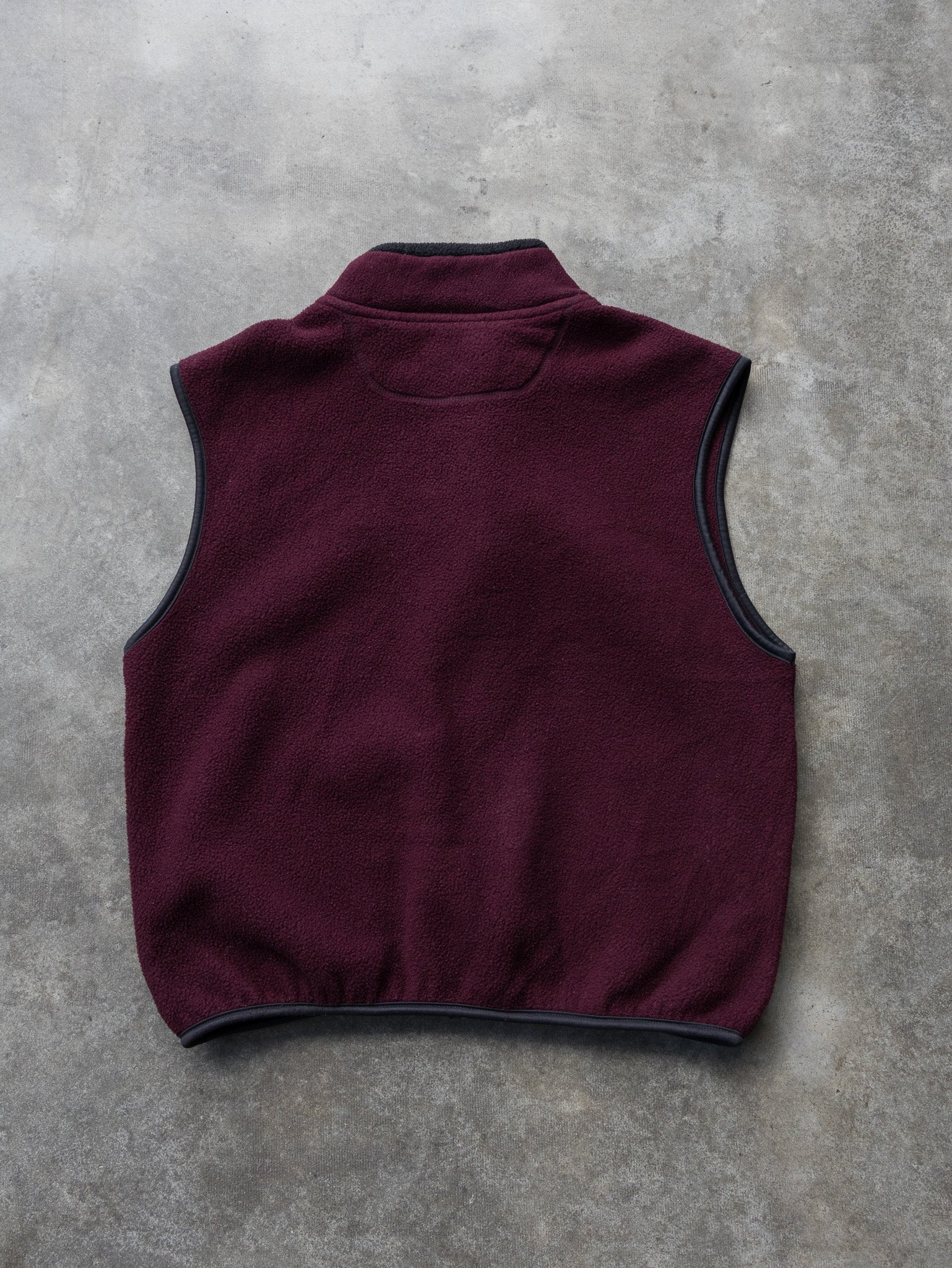 Vintage Burgundy Champion Fleece Vest (S)