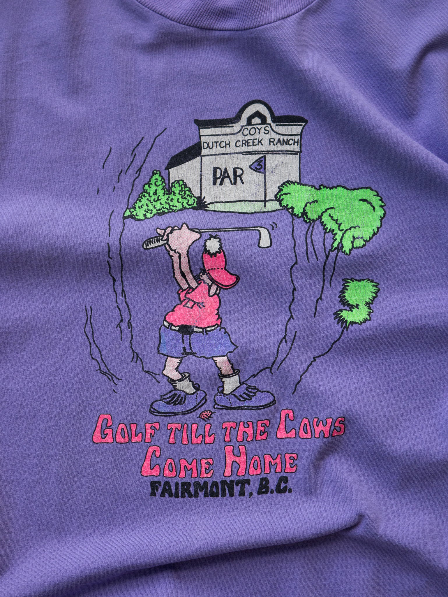 Vintage 90s Golf Till the Cows Come Home Graphic Tee (XL)