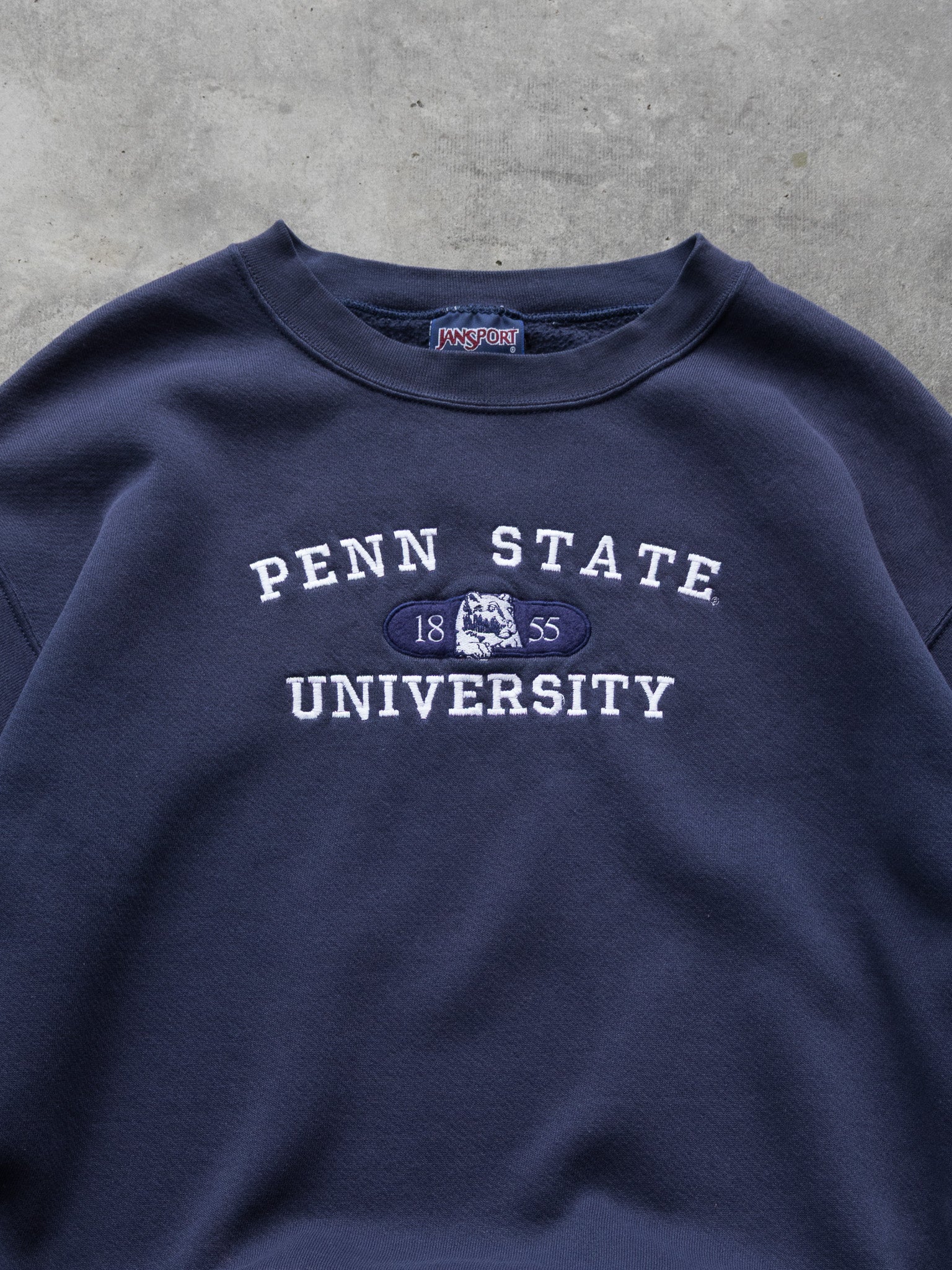 Vintage Navy Penn State University Sweatshirt (M)