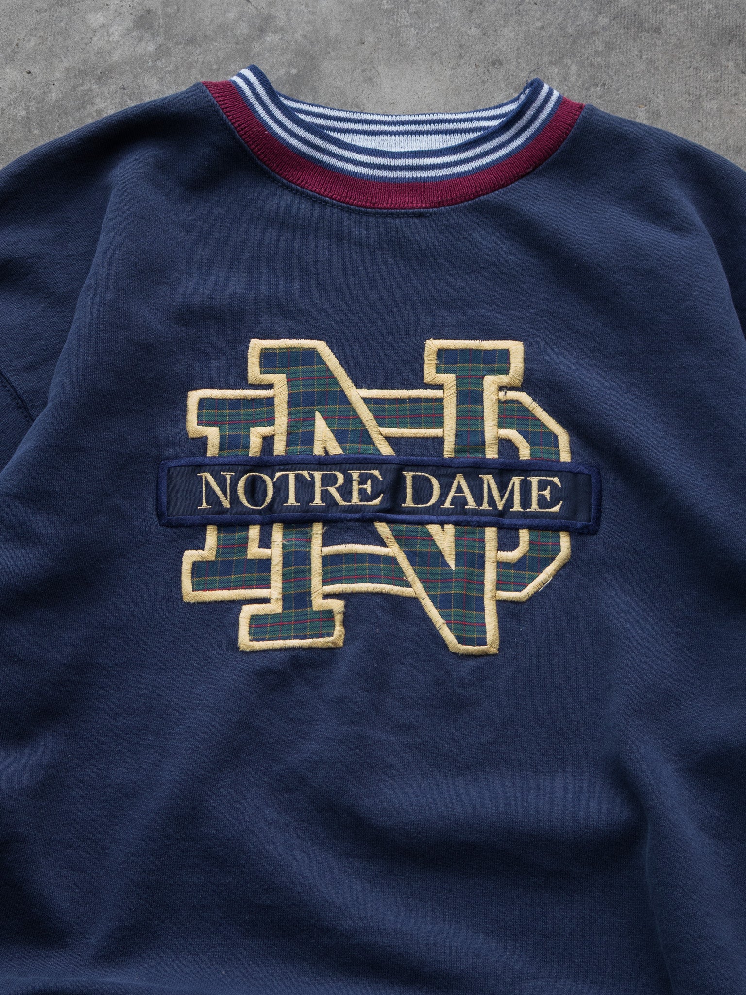 Vintage 90s Navy Notre Dame Sweatshirt (L)