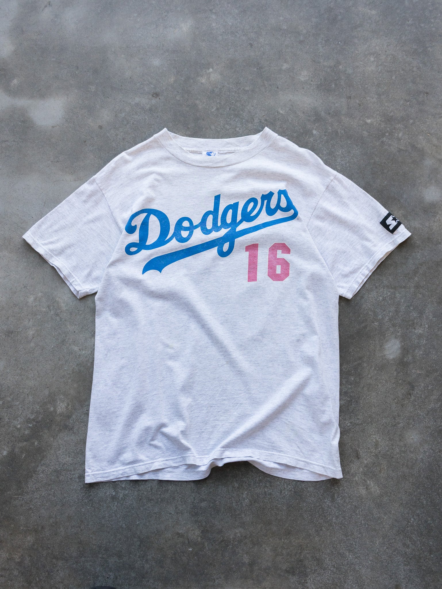Vintage Grey Starter Dodgers Tee (M)
