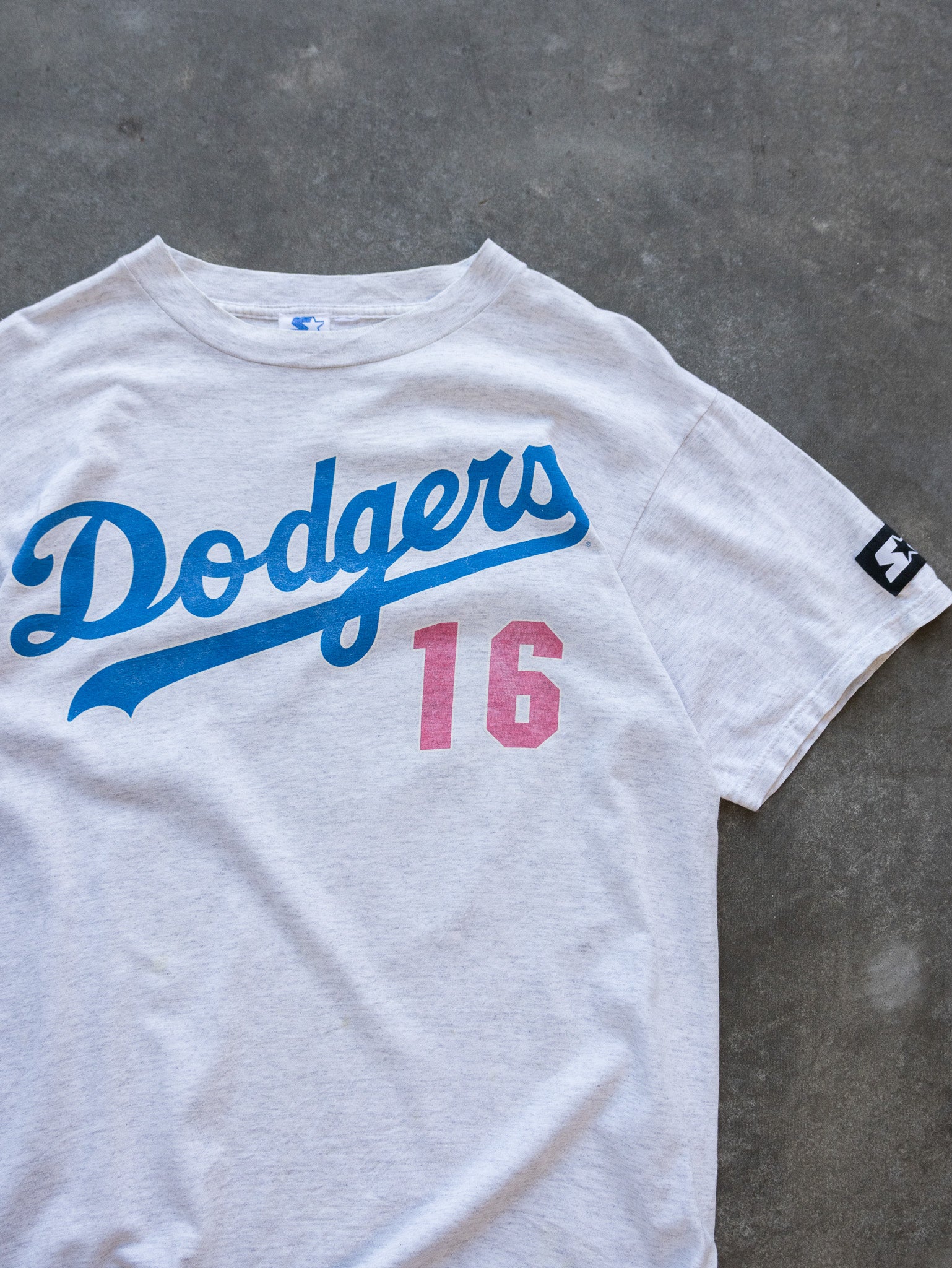 Vintage Grey Starter Dodgers Tee (M)