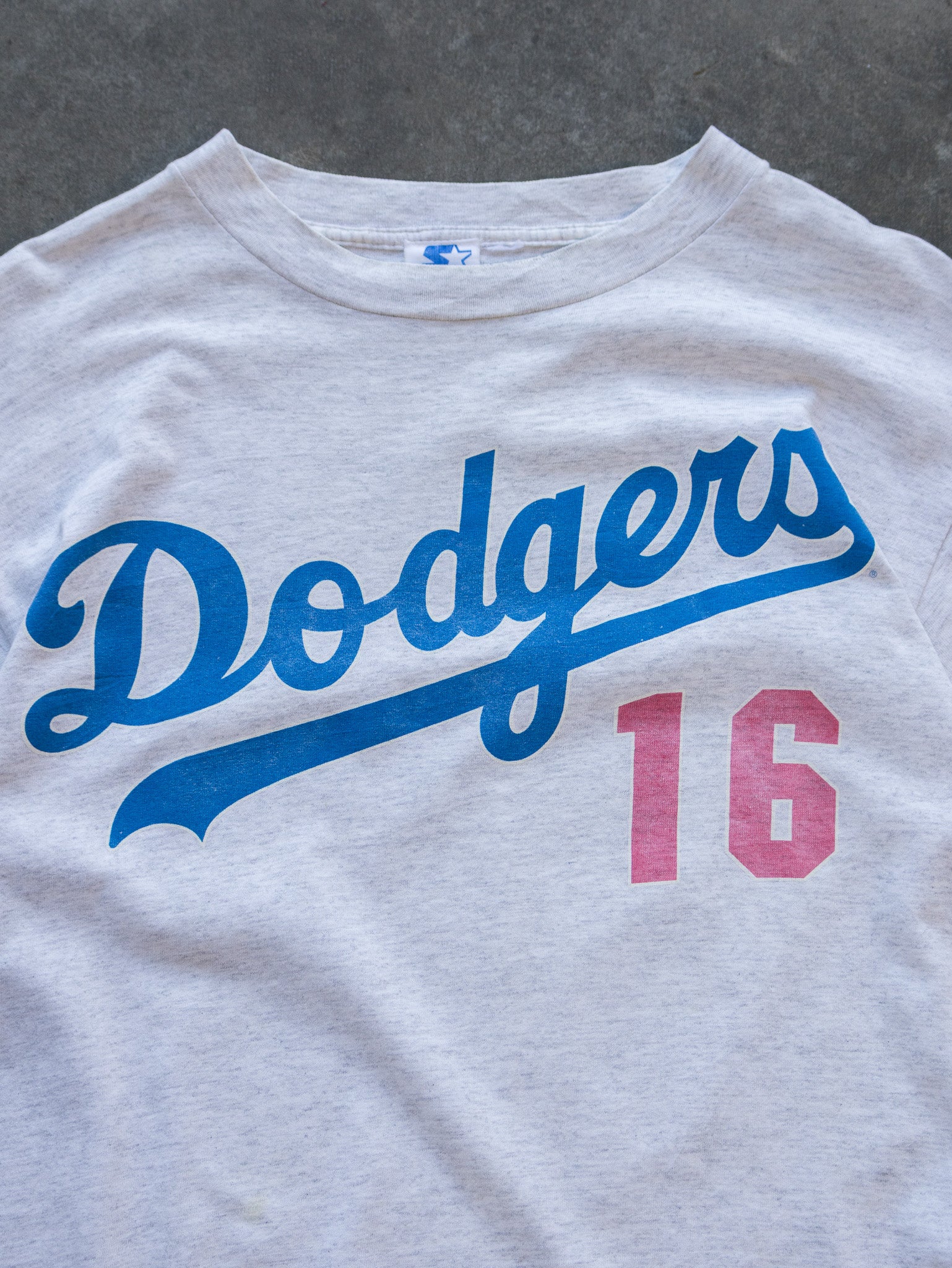 Vintage Grey Starter Dodgers Tee (M)
