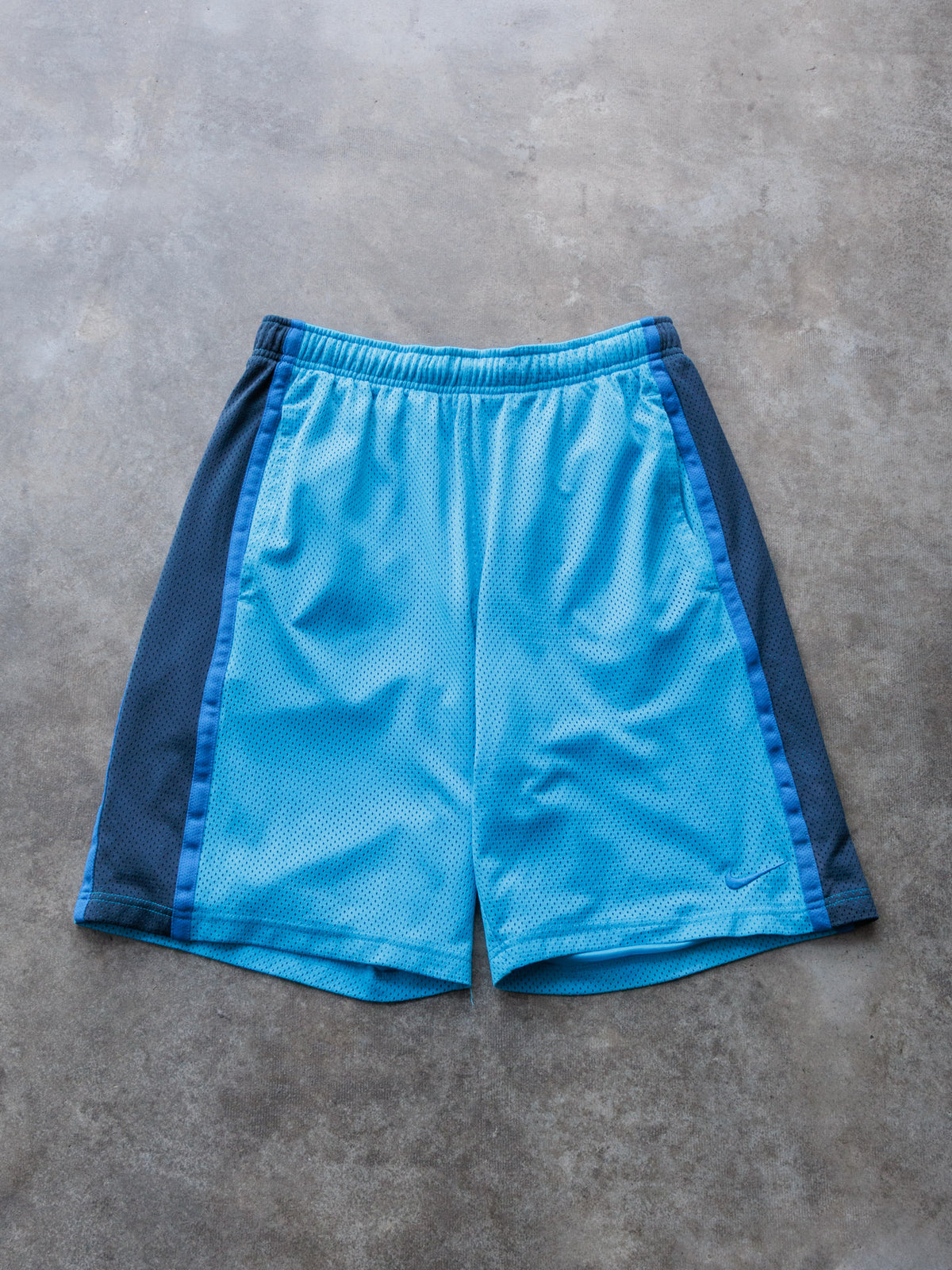 Vintage Blue Nike Mesh Shorts (M)