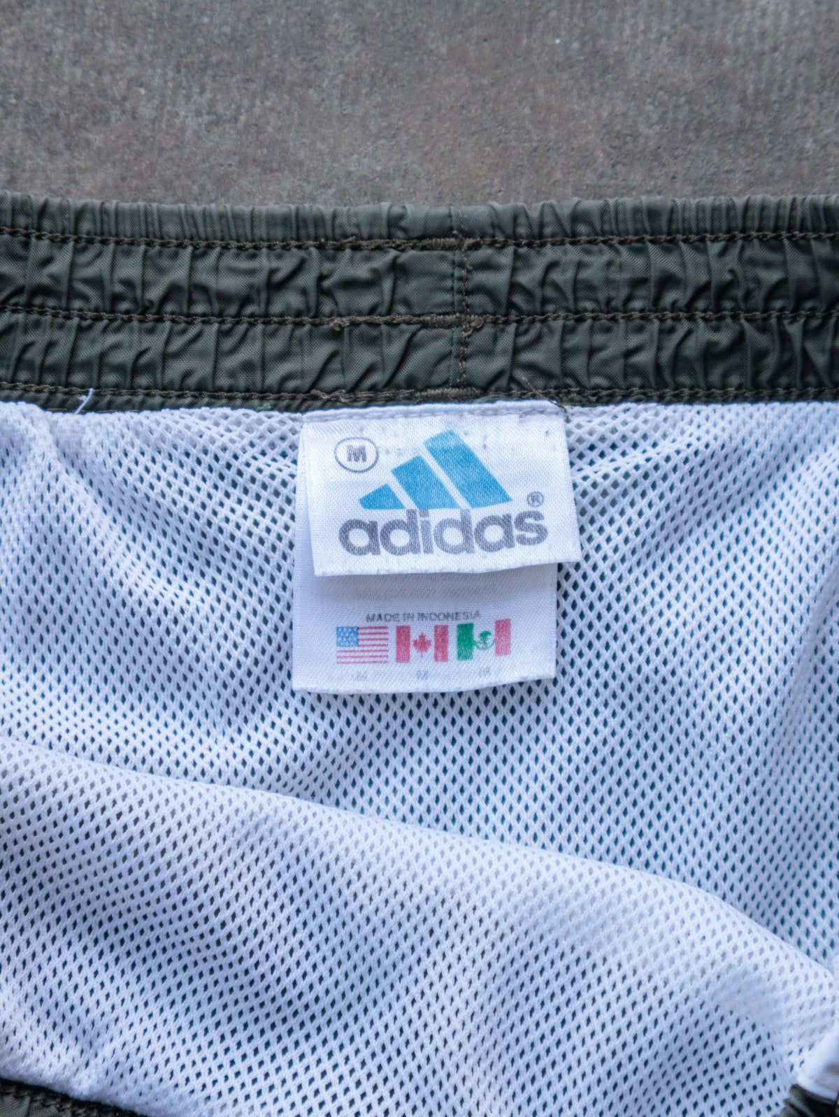 Vintage Green Adidas Swim Shorts (M)