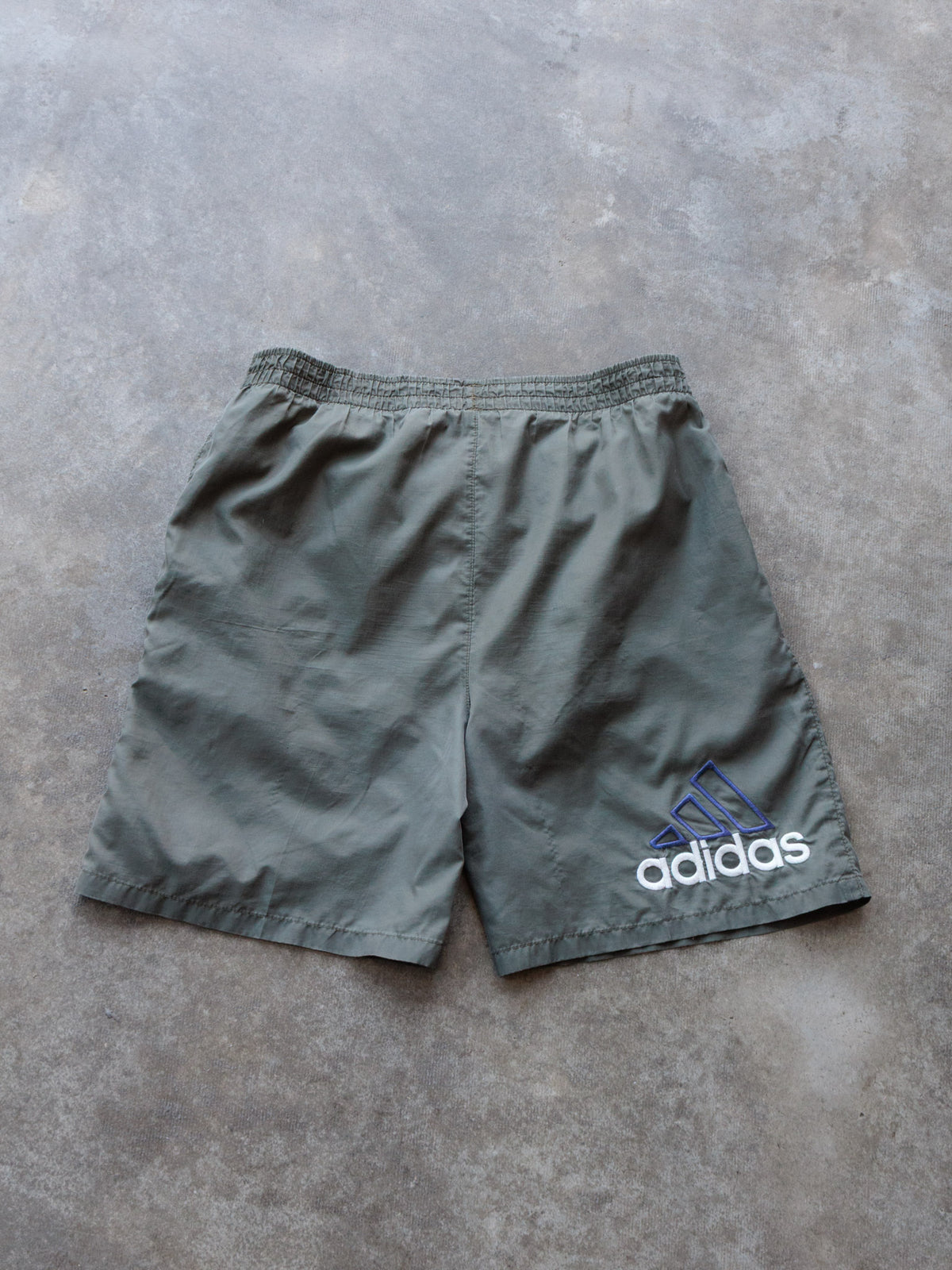 Vintage Green Adidas Swim Shorts (M)