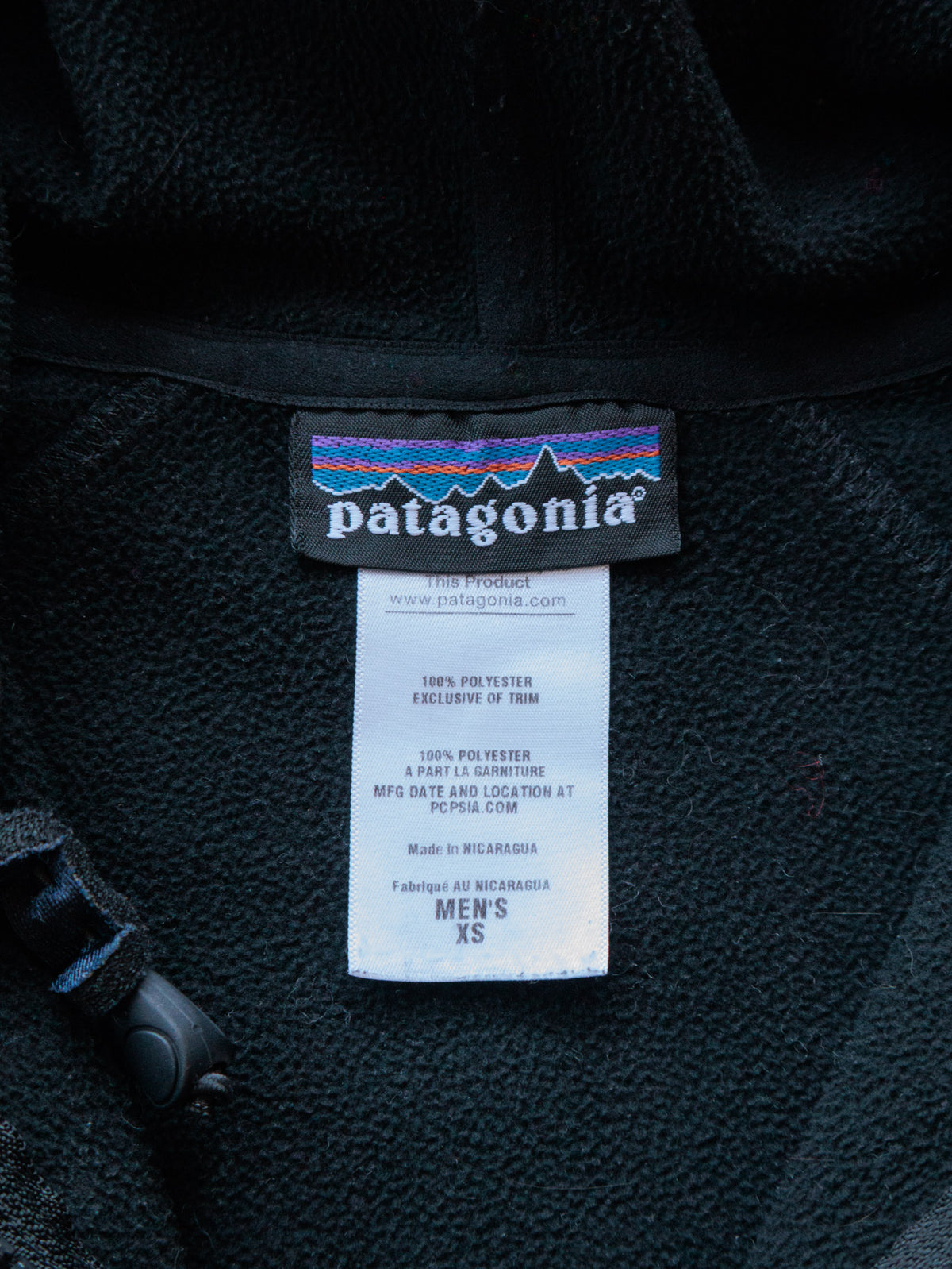 Vintage Black Patagonia Fleece Jacket (XS)