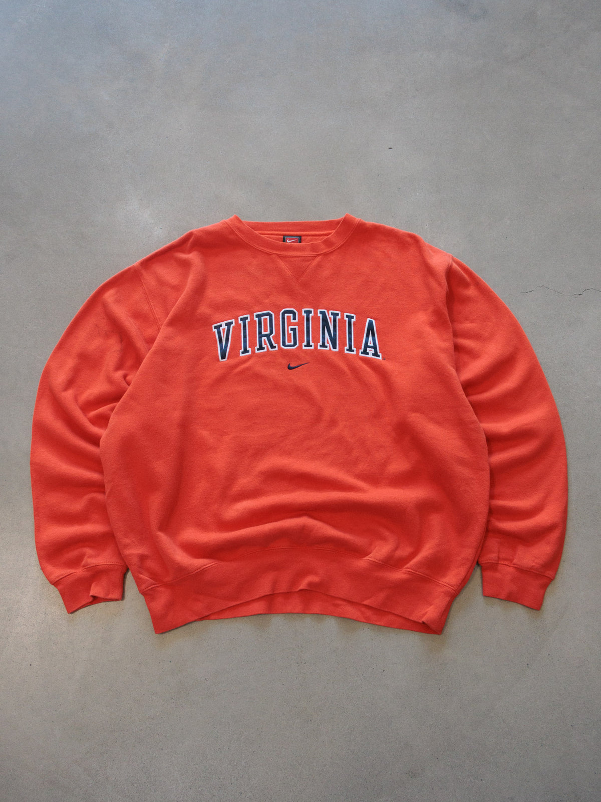 Vintage 00s Orange Nike Virginia Sweatshirt (L)