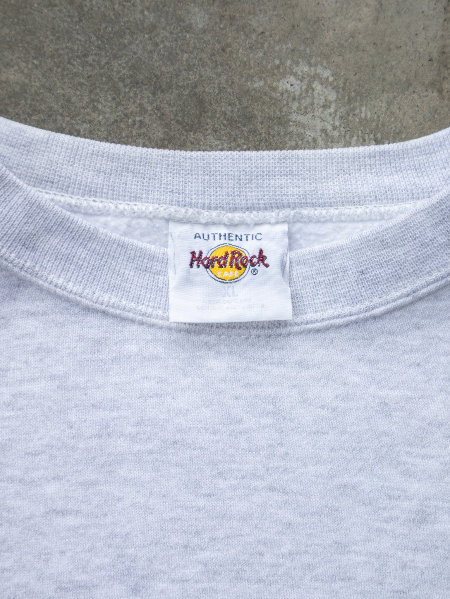 Vintage Grey Hard Rock Cafe Chicago Sweatshirt (XL)