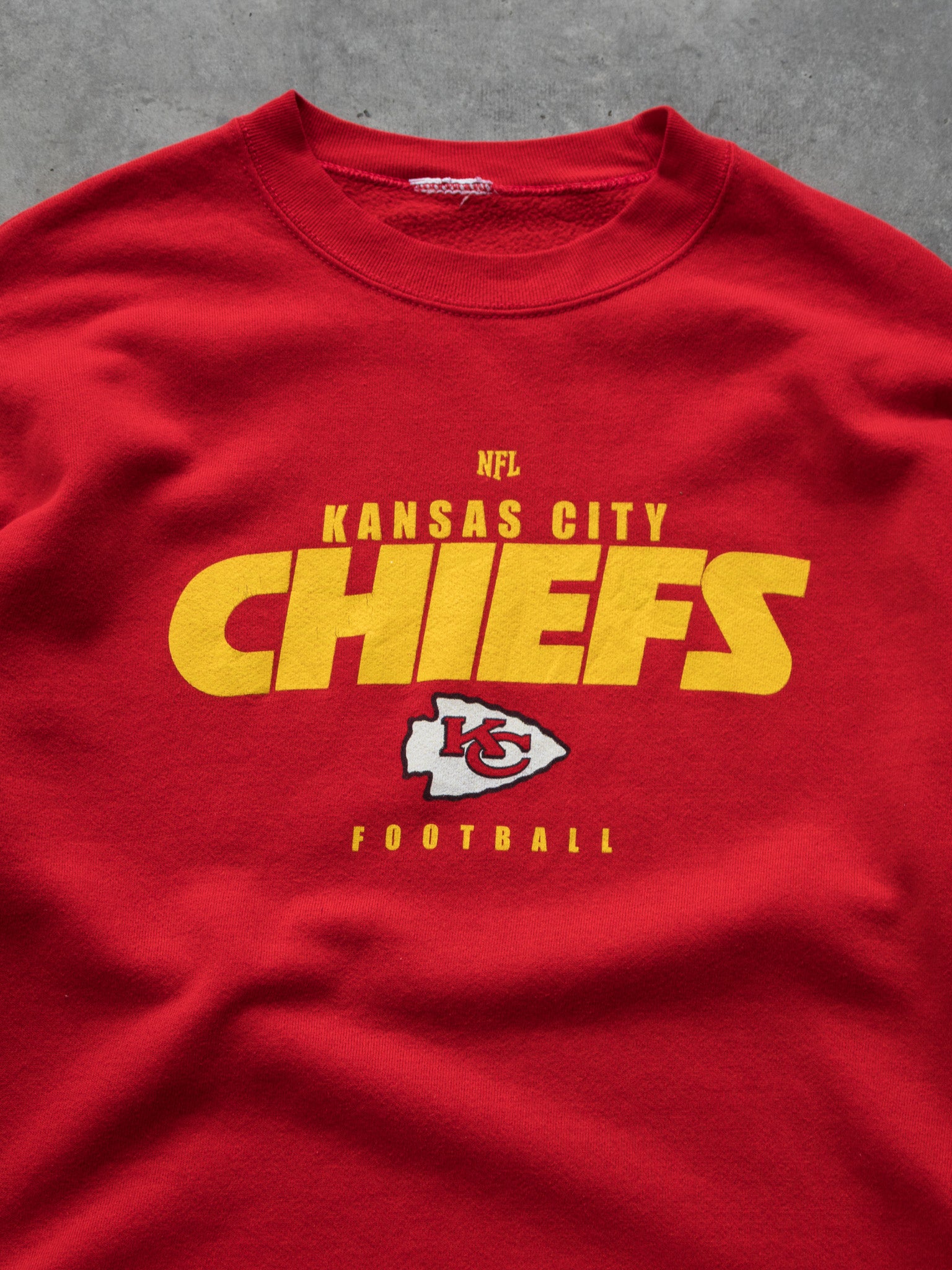 Vintage Red Kansas City Chiefs Sweatshirt (L)