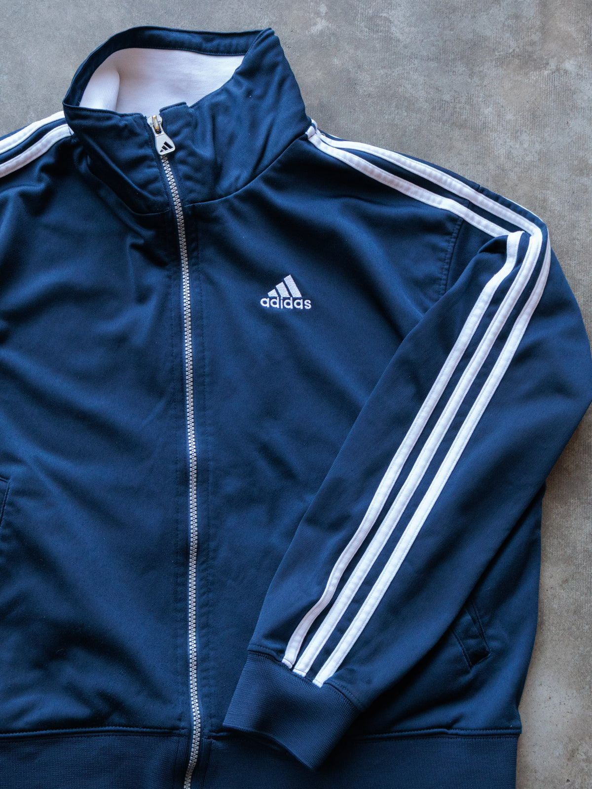Vintage 00s Navy Adidas Track Jacket (L)