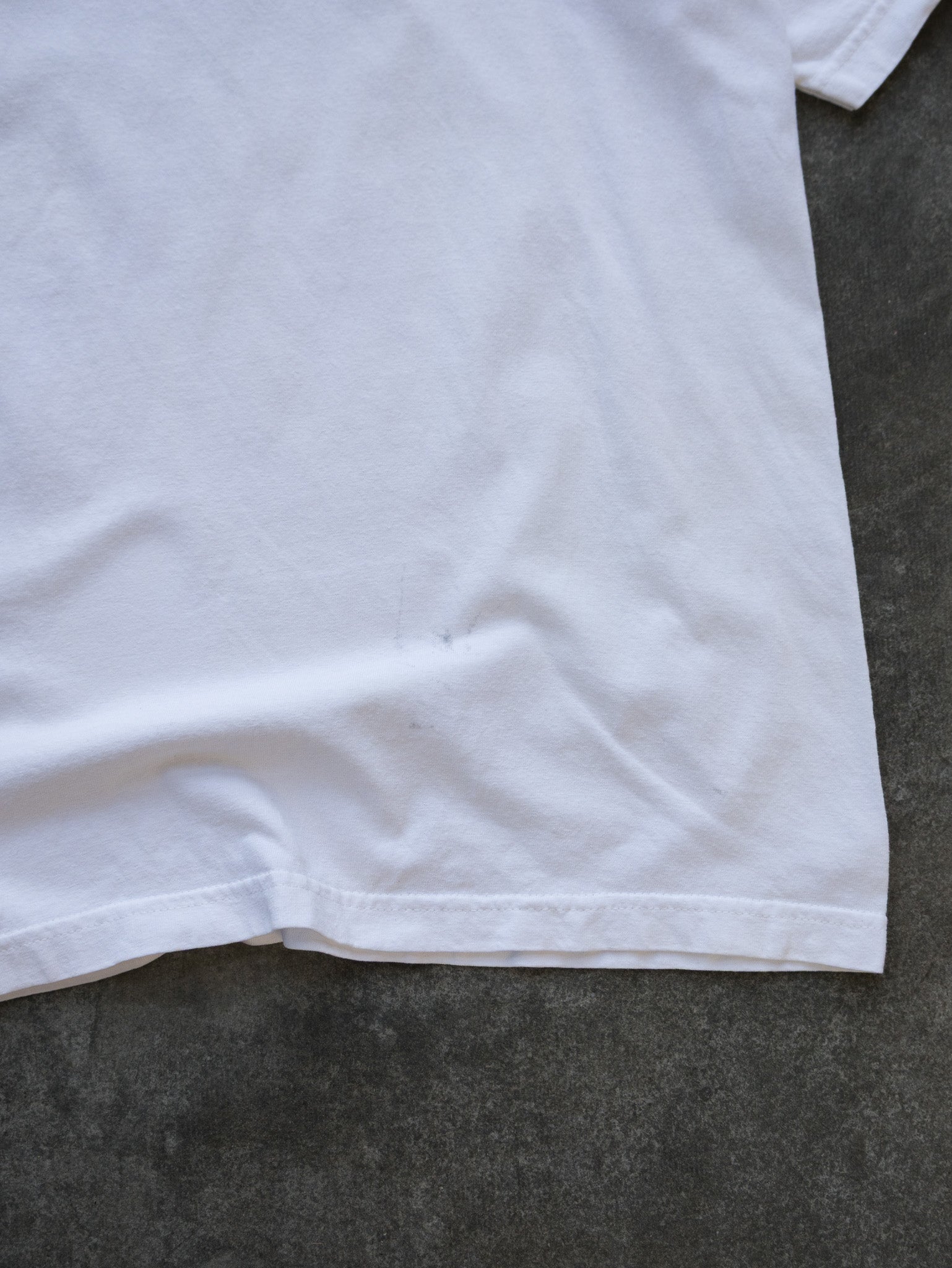Vintage White Santa Cruz Wave Logo Tee (S)