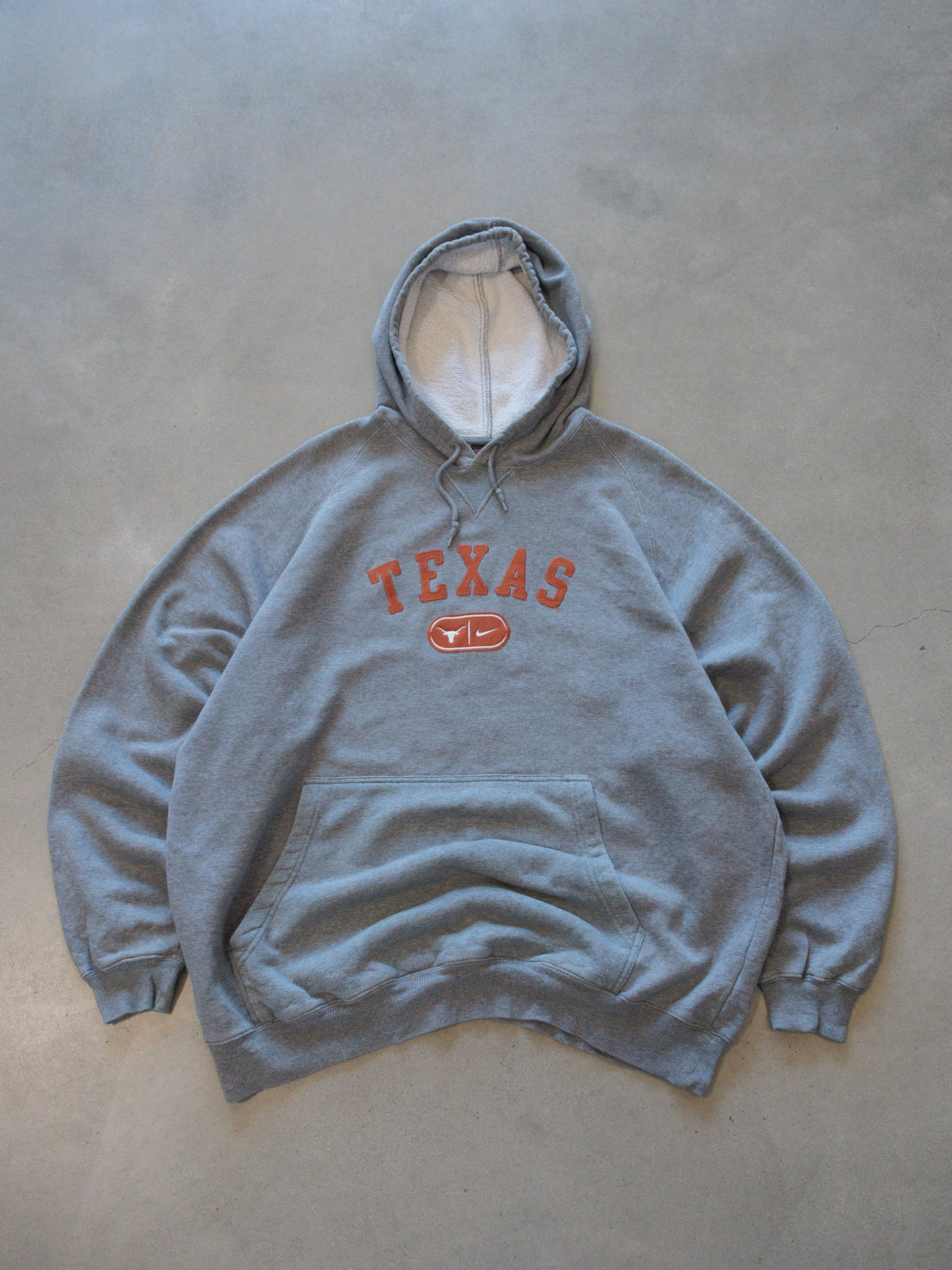 Vintage 00s Grey Nike Texas Longhorns Hoodie (XL)