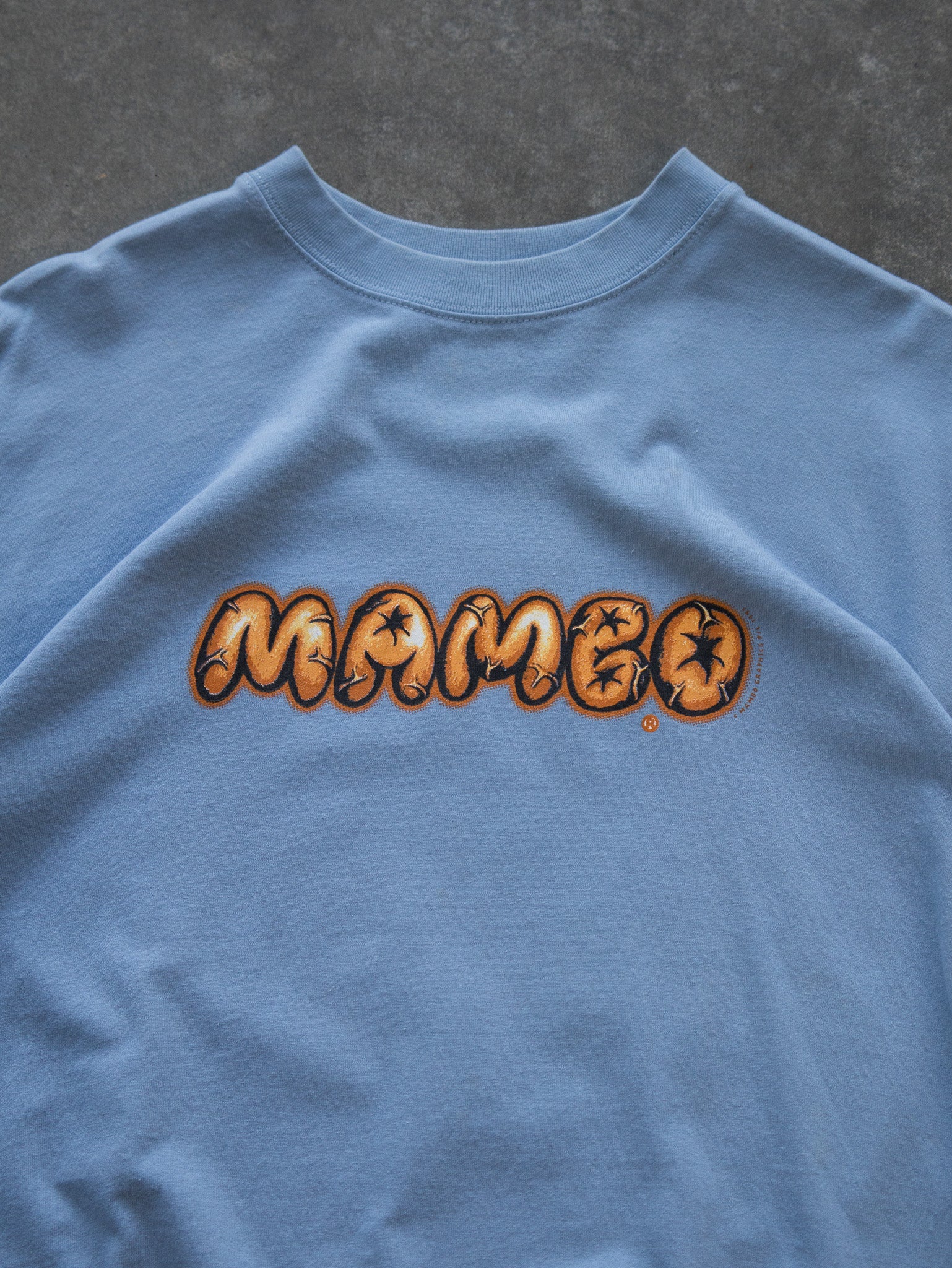 Vintage 1995 Blue Mambo Muscle Truck Graphic Tee (M)