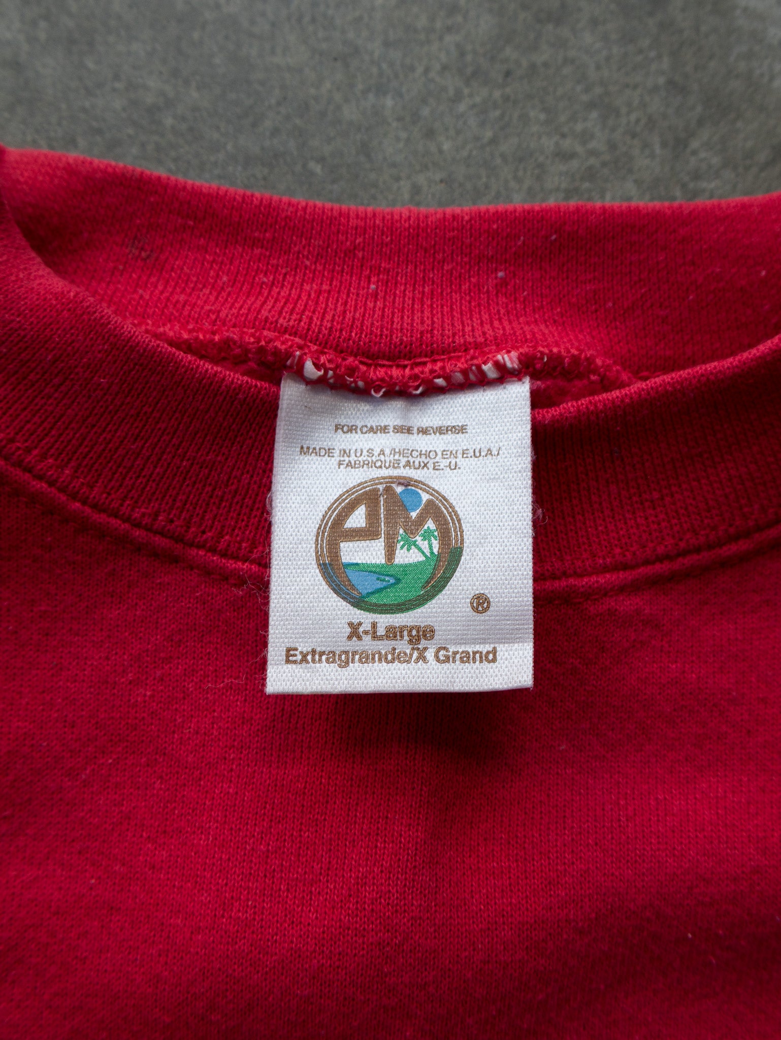 Vintage Red Ohio State University Sweatshirt (XL)