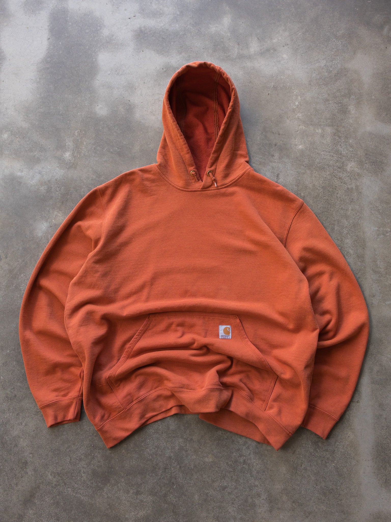Vintage Orange Carhartt Hoodie (XL)