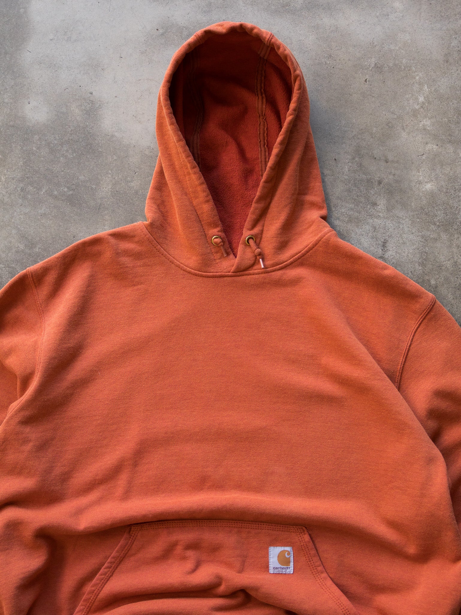 Vintage Orange Carhartt Hoodie (XL)