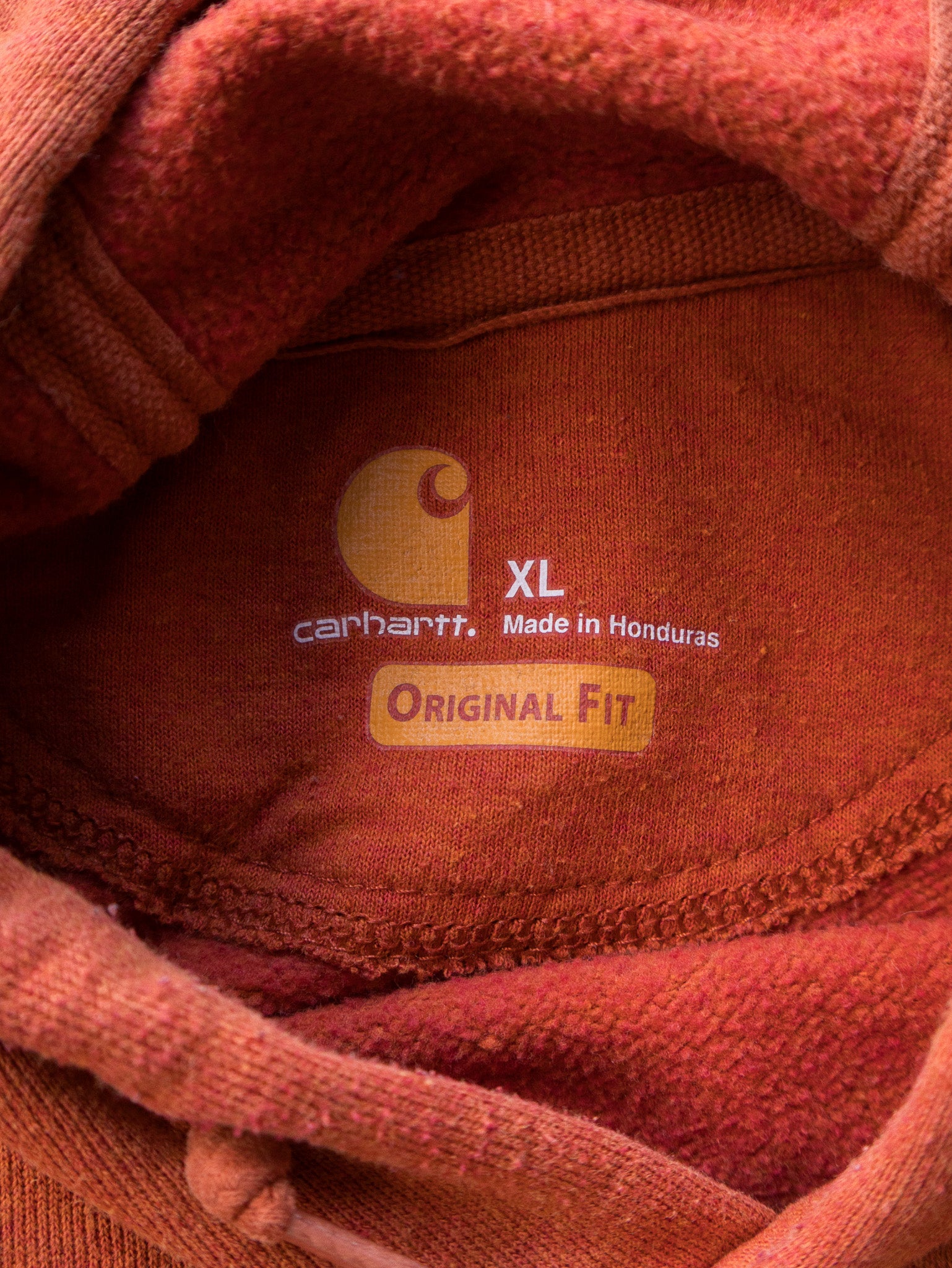 Vintage Orange Carhartt Hoodie (XL)