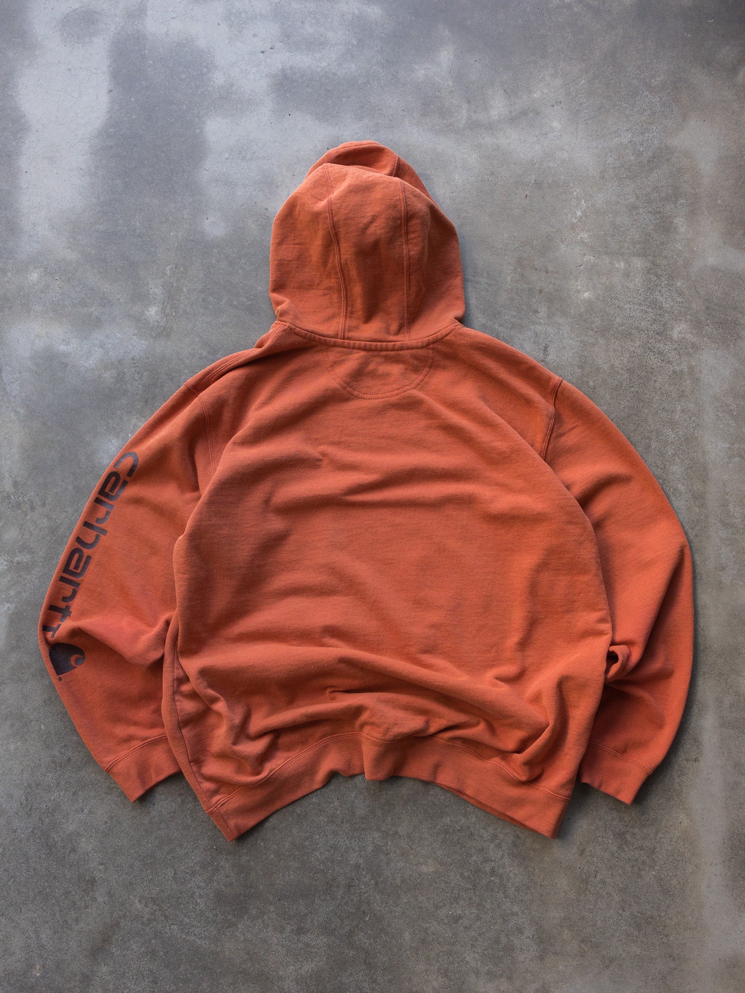 Vintage Orange Carhartt Hoodie (XL)