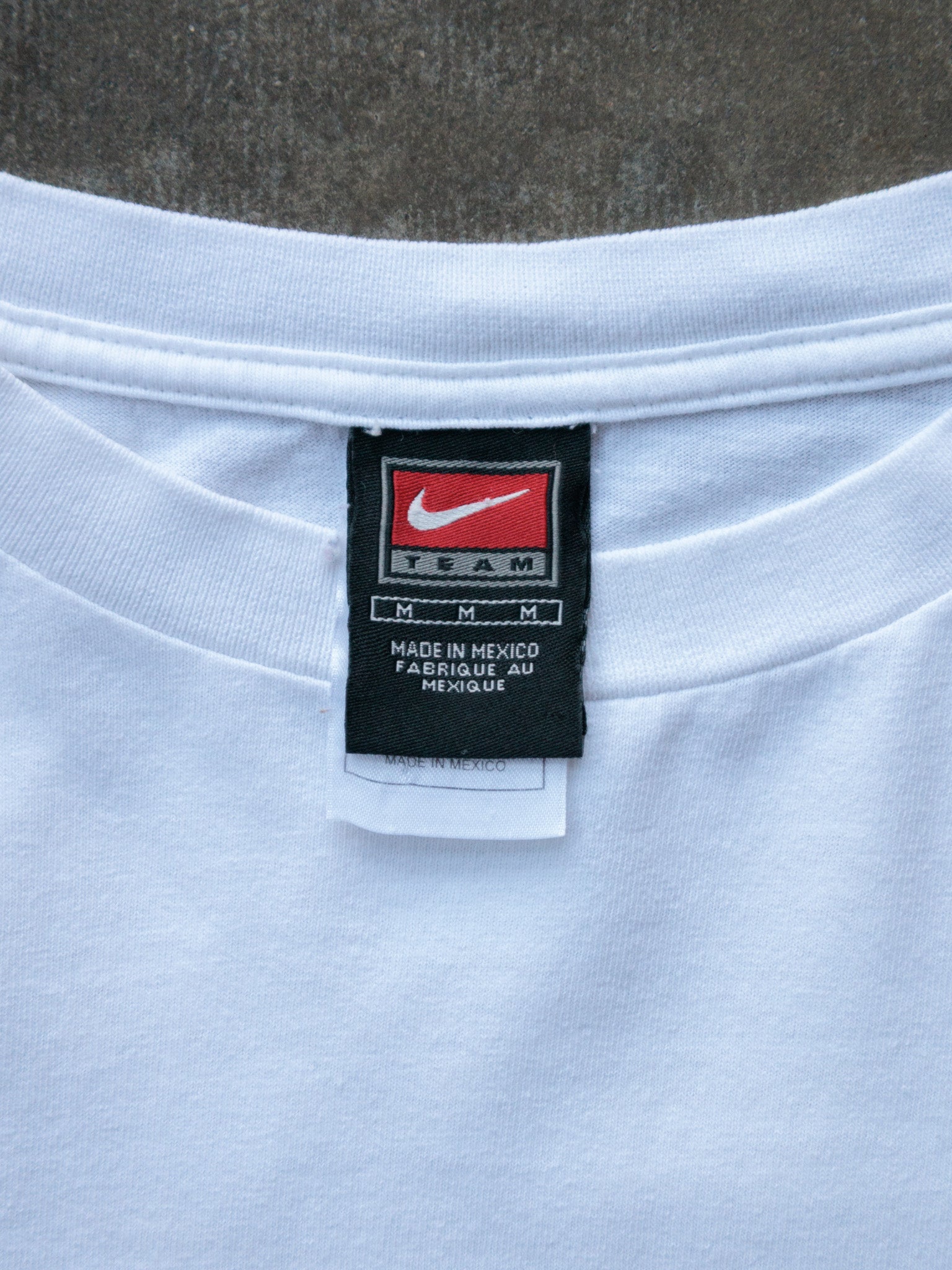 Vintage White Nike Long Sleeve Tee (M)