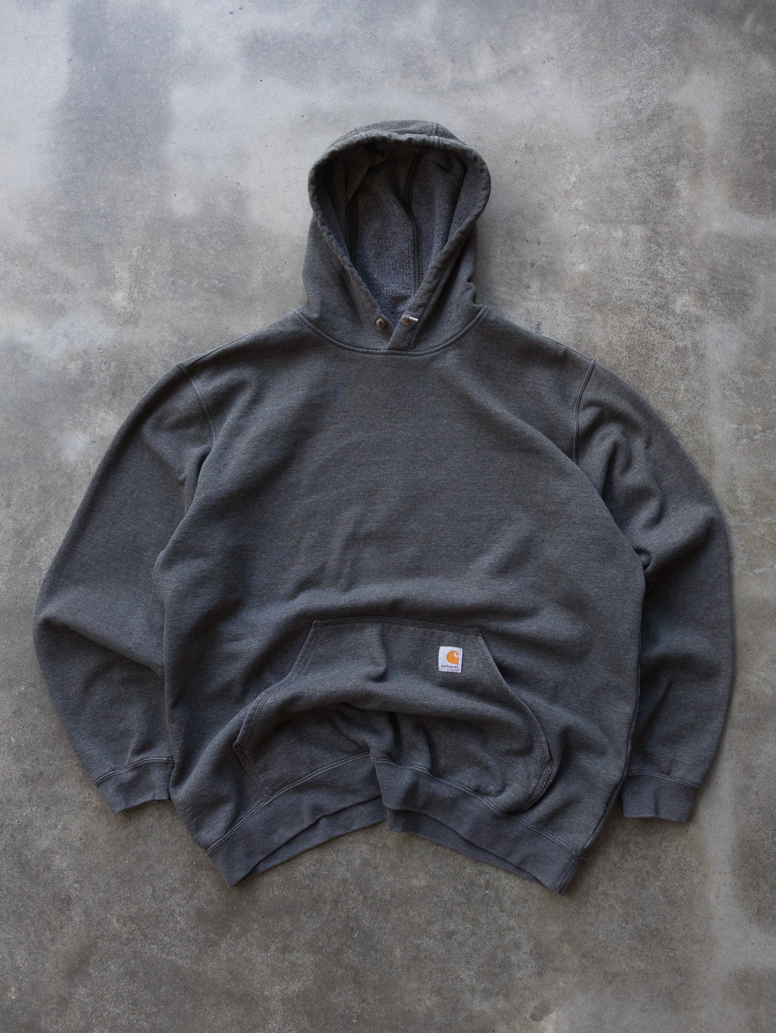 Vintage Charcoal Carhartt Hoodie (XL)