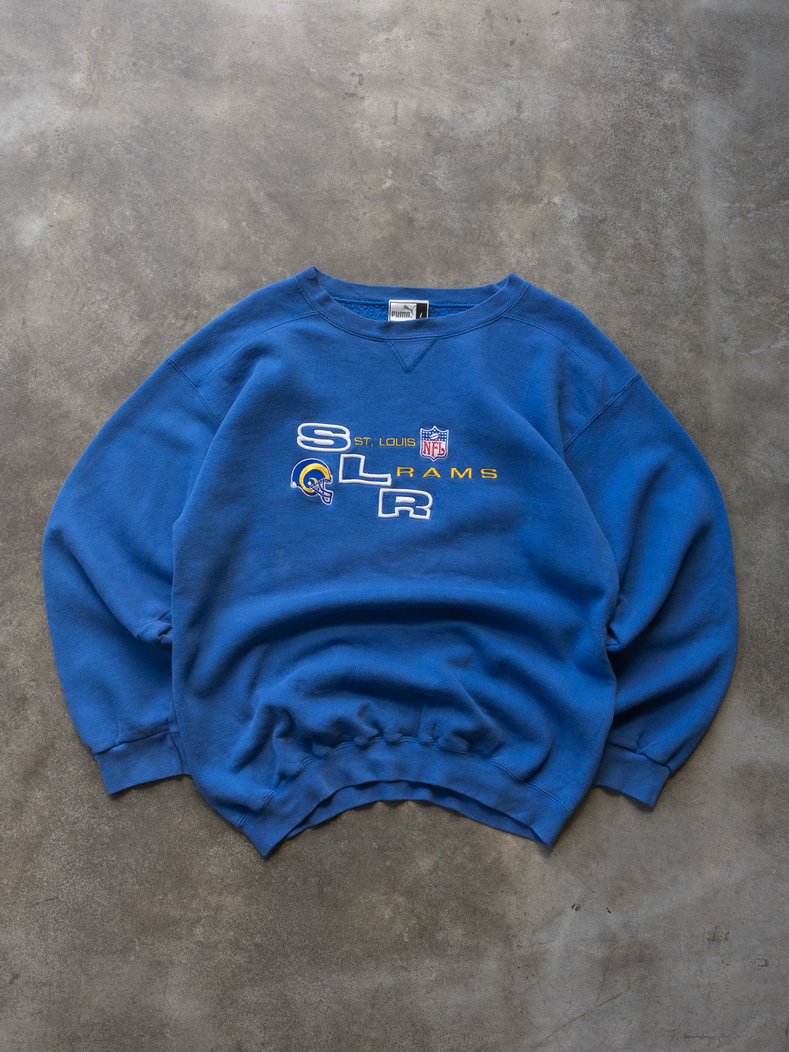 Vintage 90s Blue St. Louis Rams Sweatshirt (L)