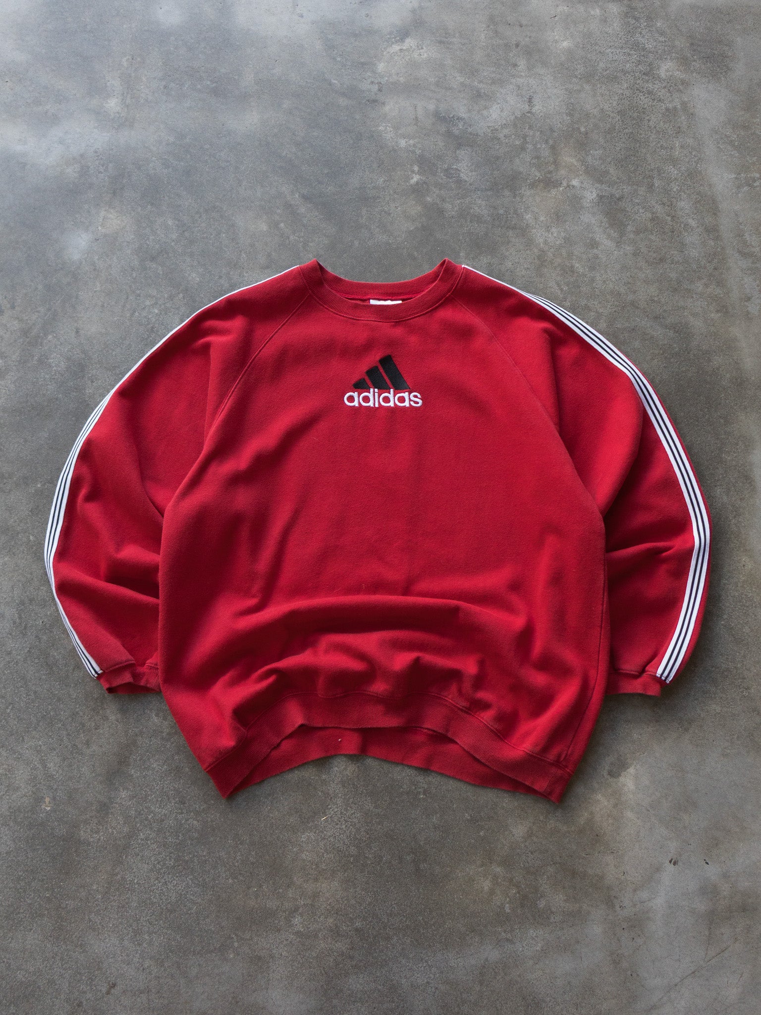 Vintage Red Adidas Sweatshirt (16-18Y)