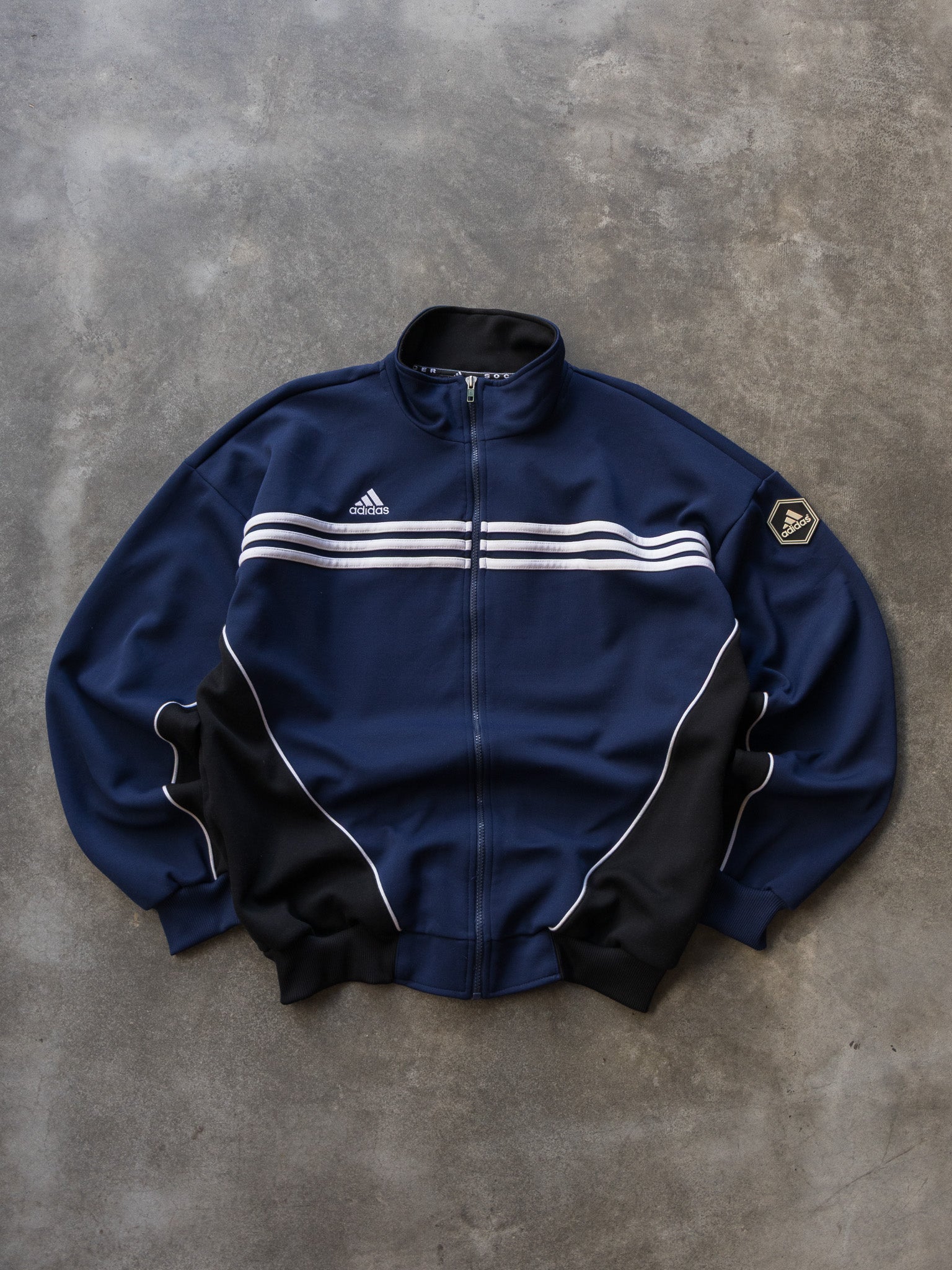 Vintage Navy Adidas Track Jacket (L)