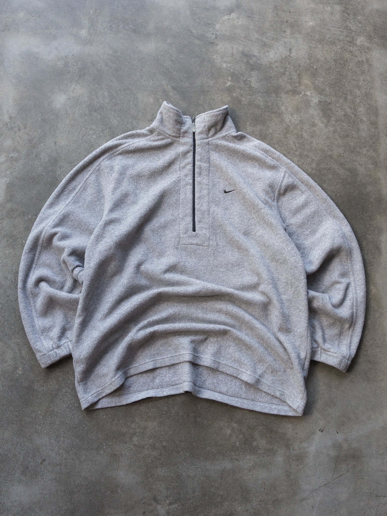 Vintage Grey Nike Fleece Quarter Zip (L)