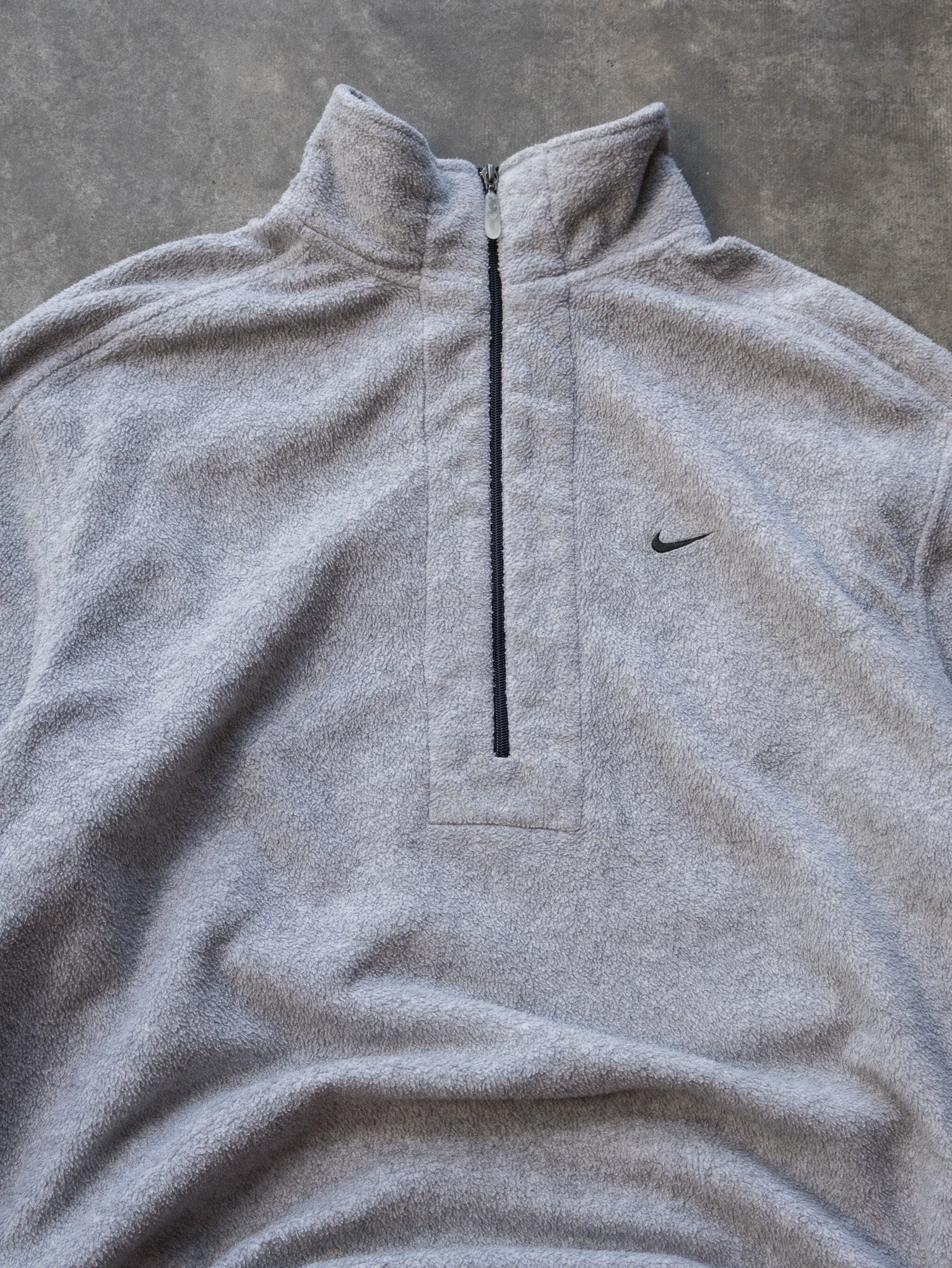 Vintage Grey Nike Fleece Quarter Zip (L)