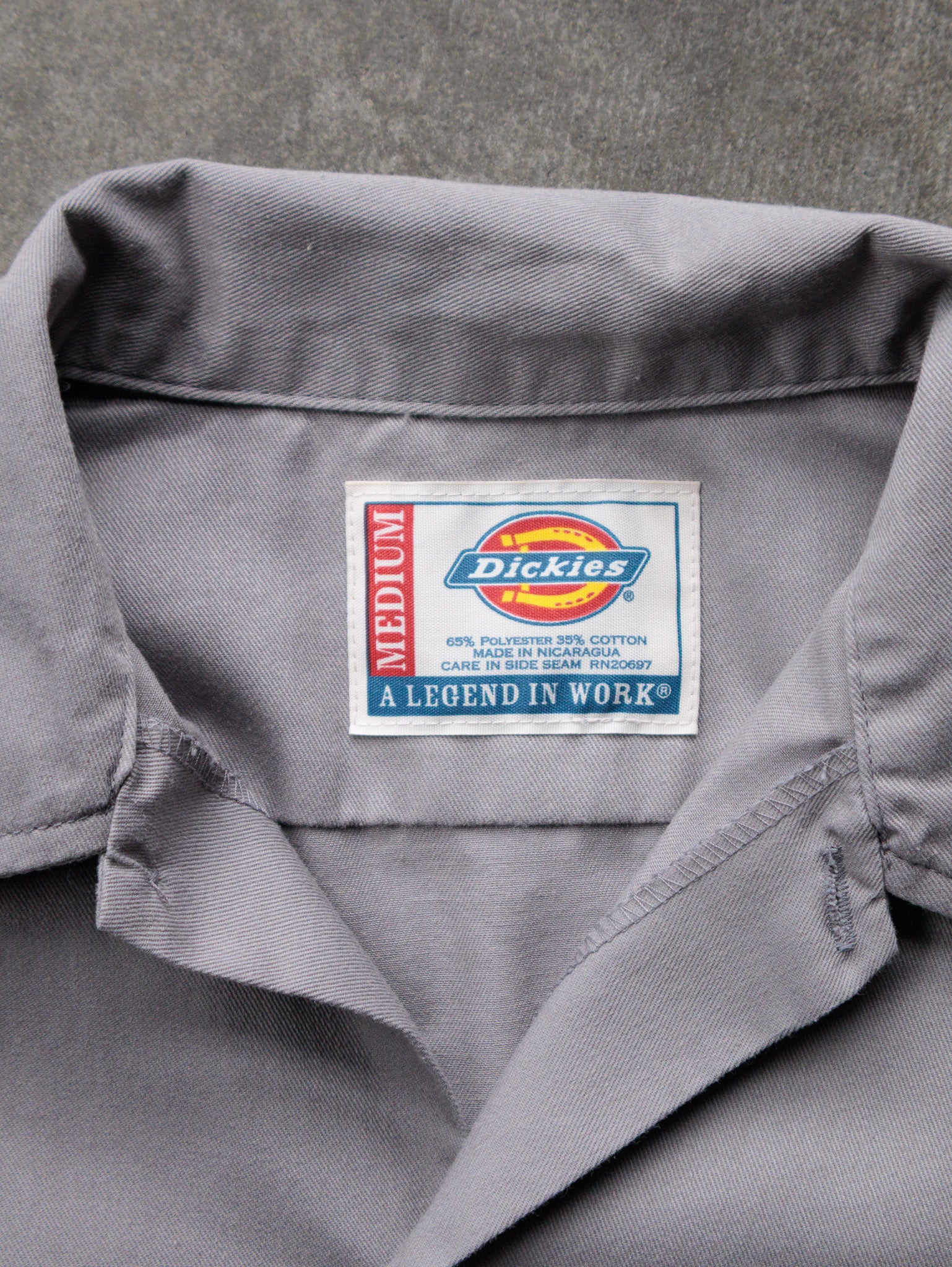 Vintage 90s Grey Dickies Work Shirt (M)