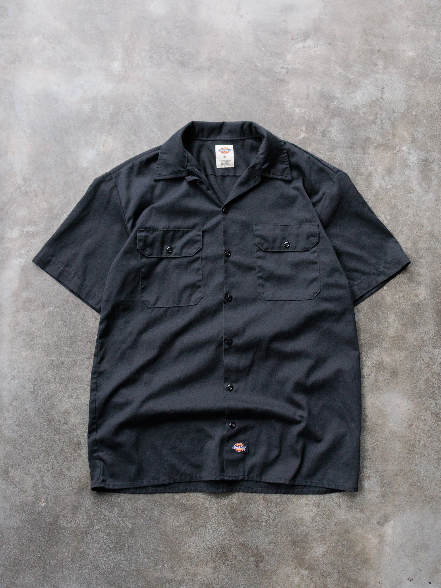 Vintage 00s Black Dickies Work Shirt (M)