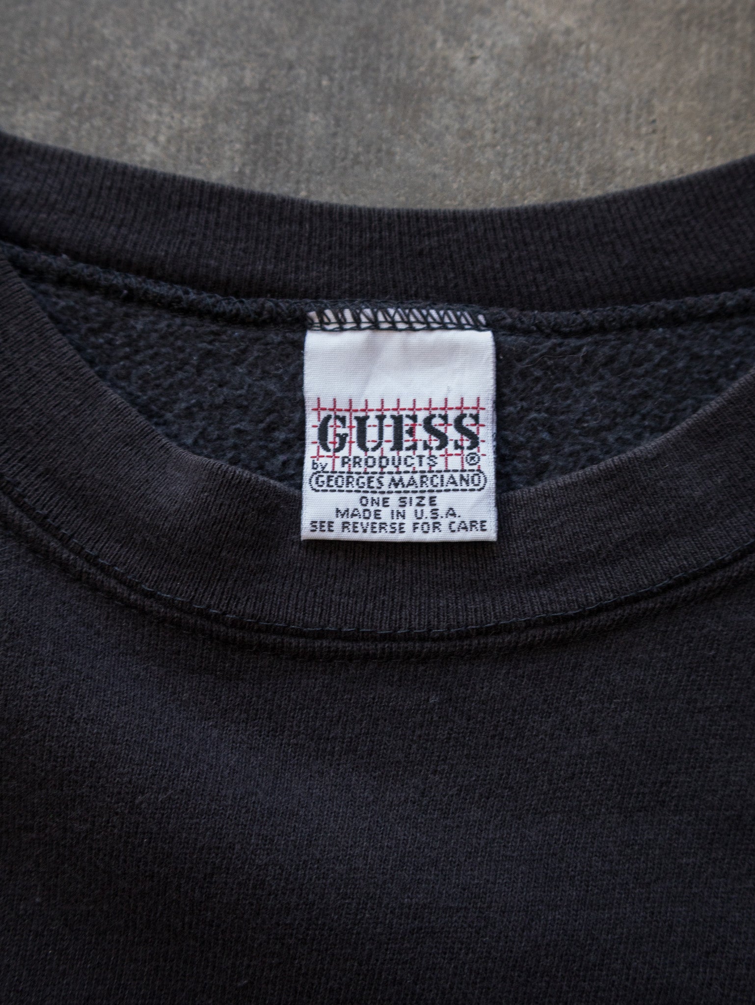Vintage 90s Black Guess Sweatshirt (M)