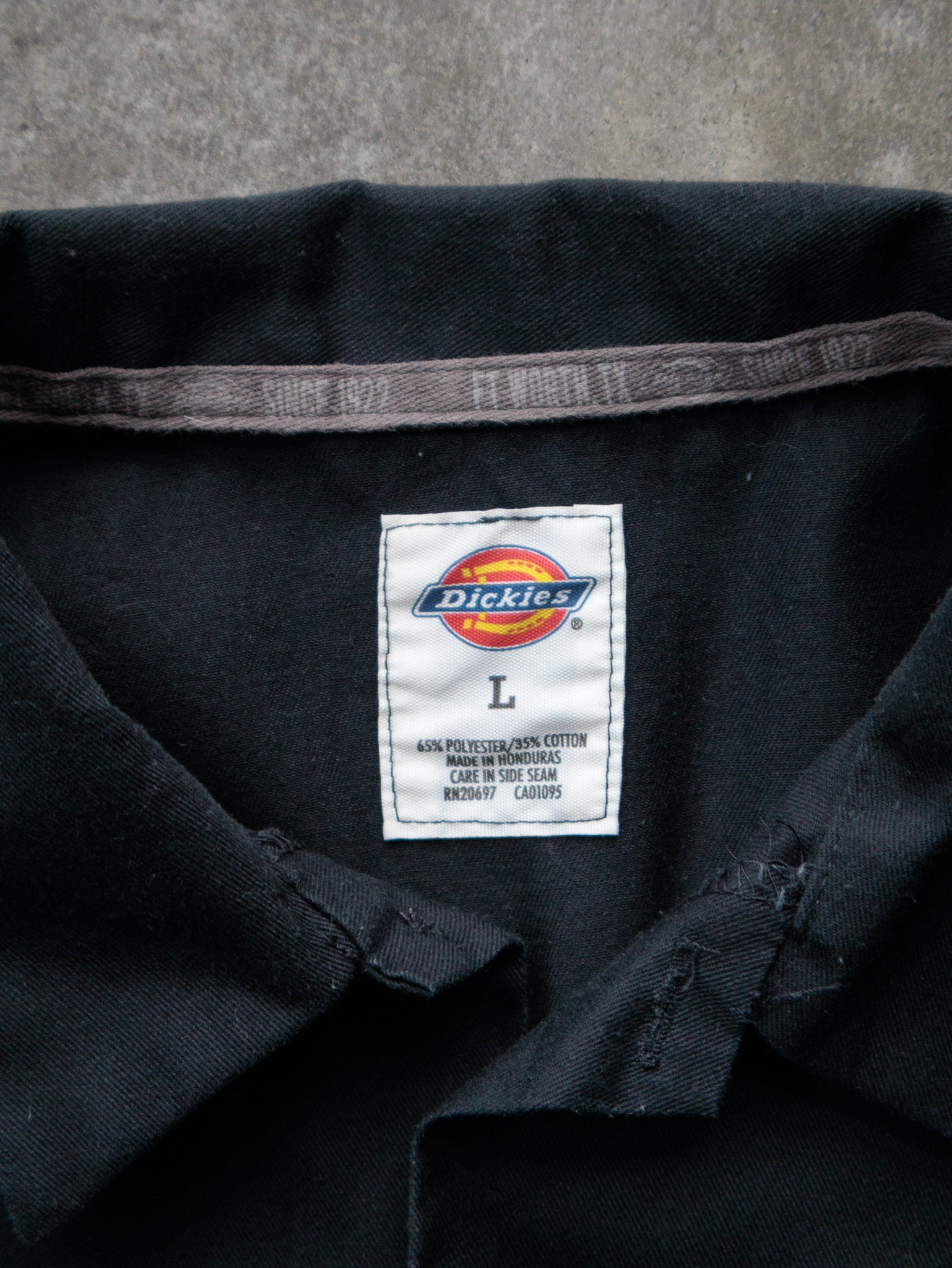 Vintage 00s Black & Grey Dickies Work Shirt (L)