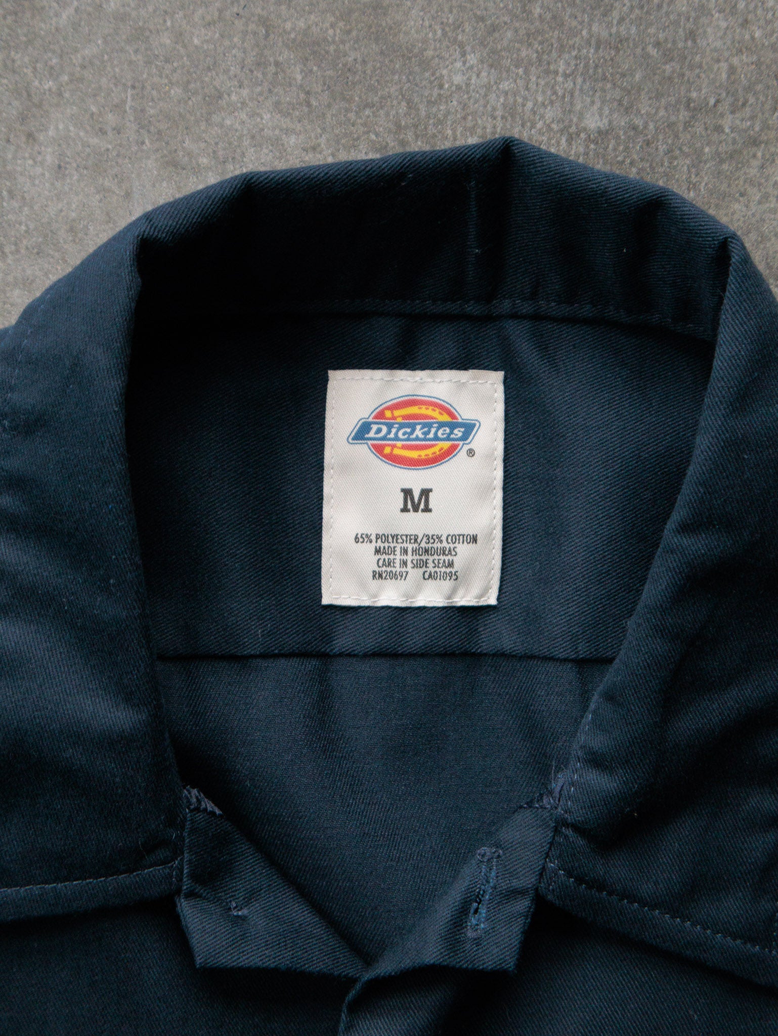 Vintage 00s Navy Dickies Work Shirt (M)