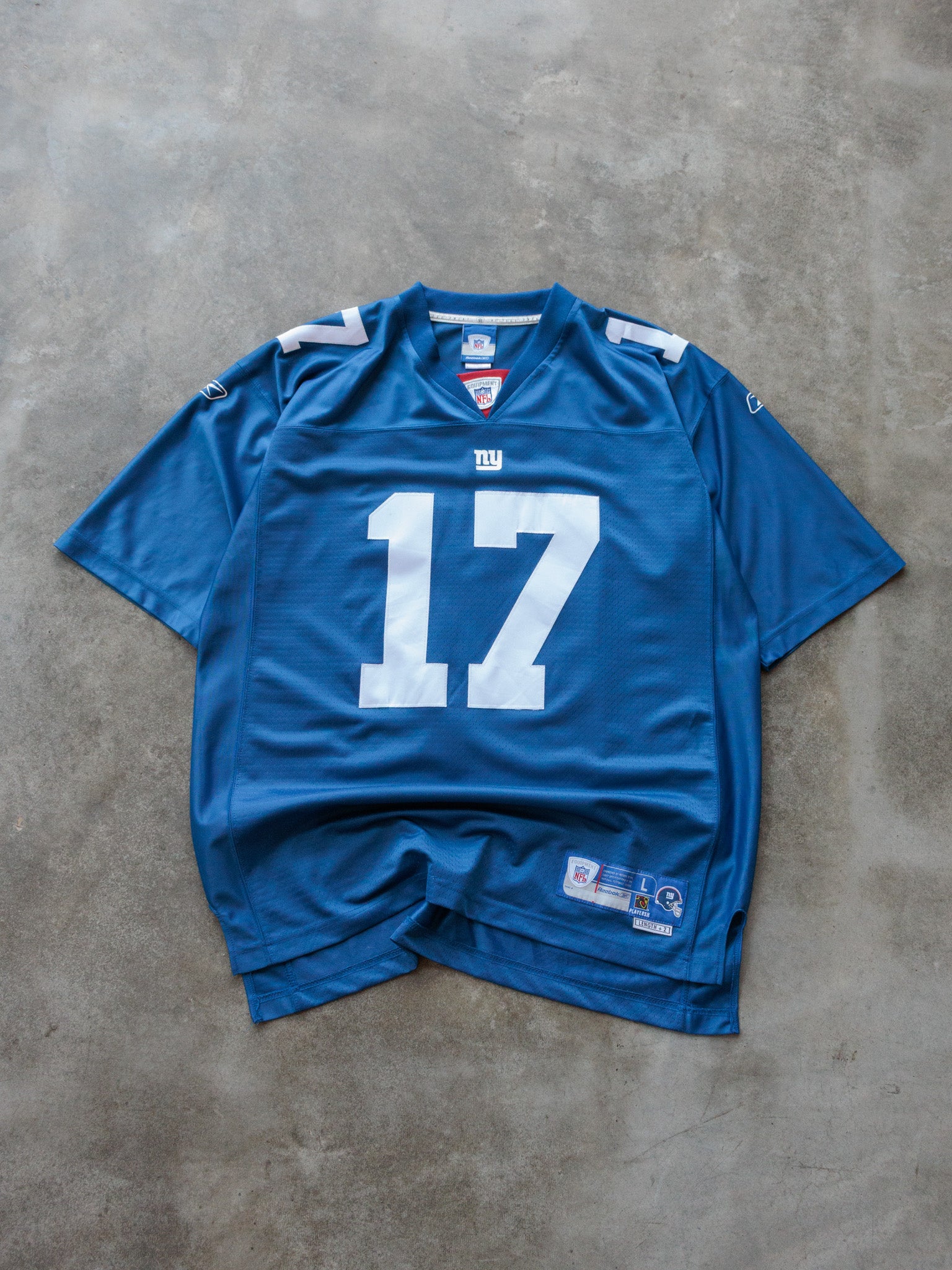 Vintage 00s Blue New York Giants Burress Jersey (L)